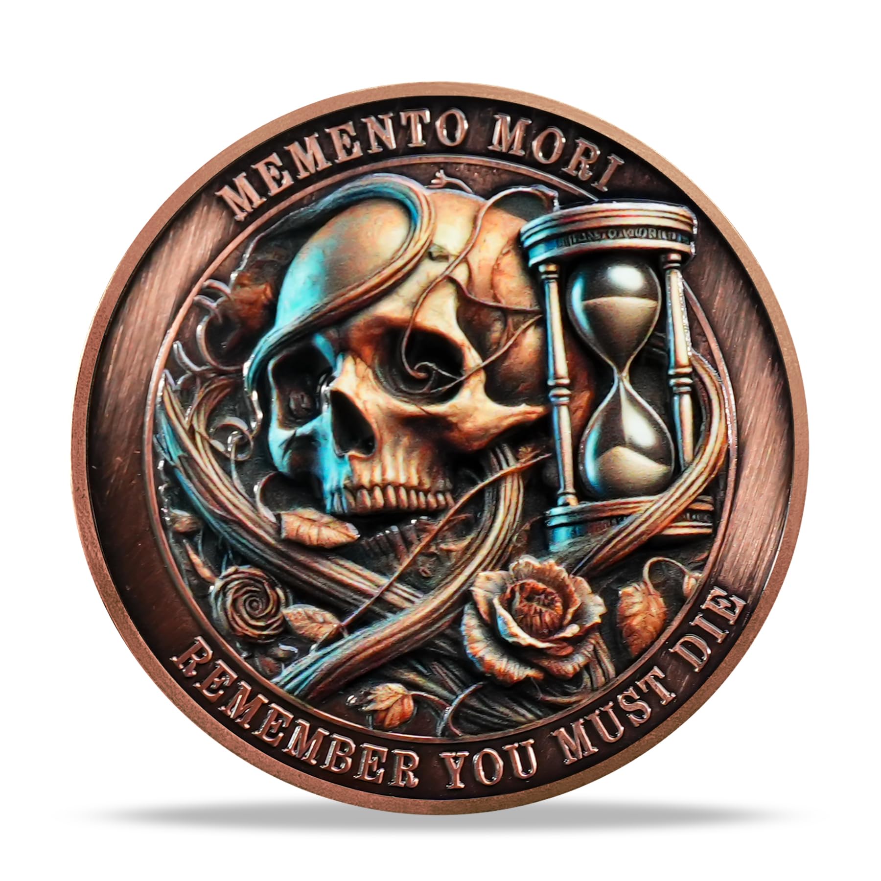 Tempus Fugit EDC Stoic Token Timeless Reminder of Life Memento Mori Coin mysite