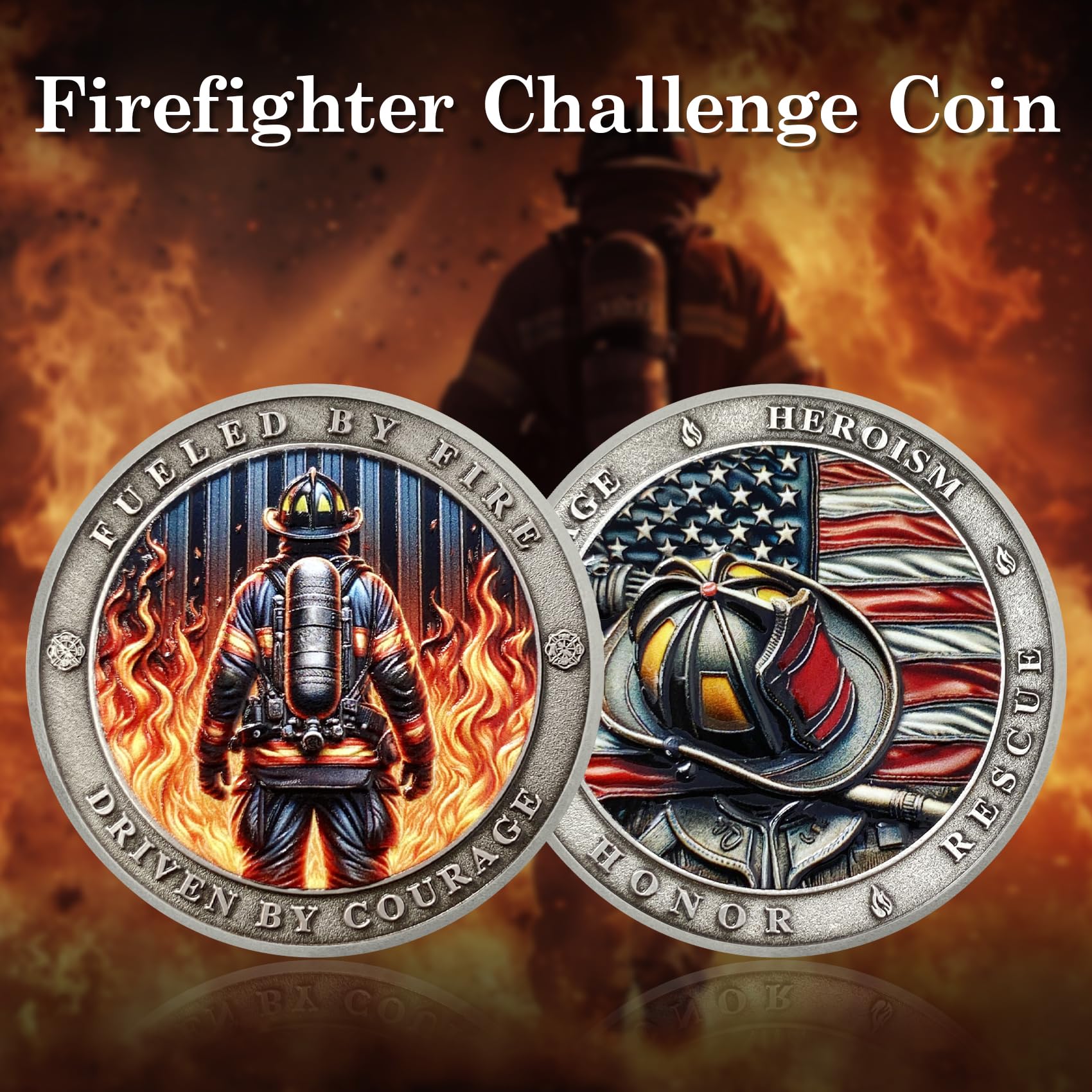 Honor Fire Department Rescue Prayer Coin mysite