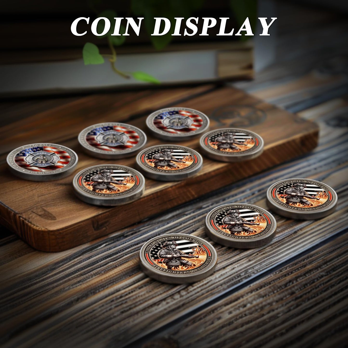 Flame Fire Hose Commemorativer Honor Fire Department Rescue Prayer  Coins mysite