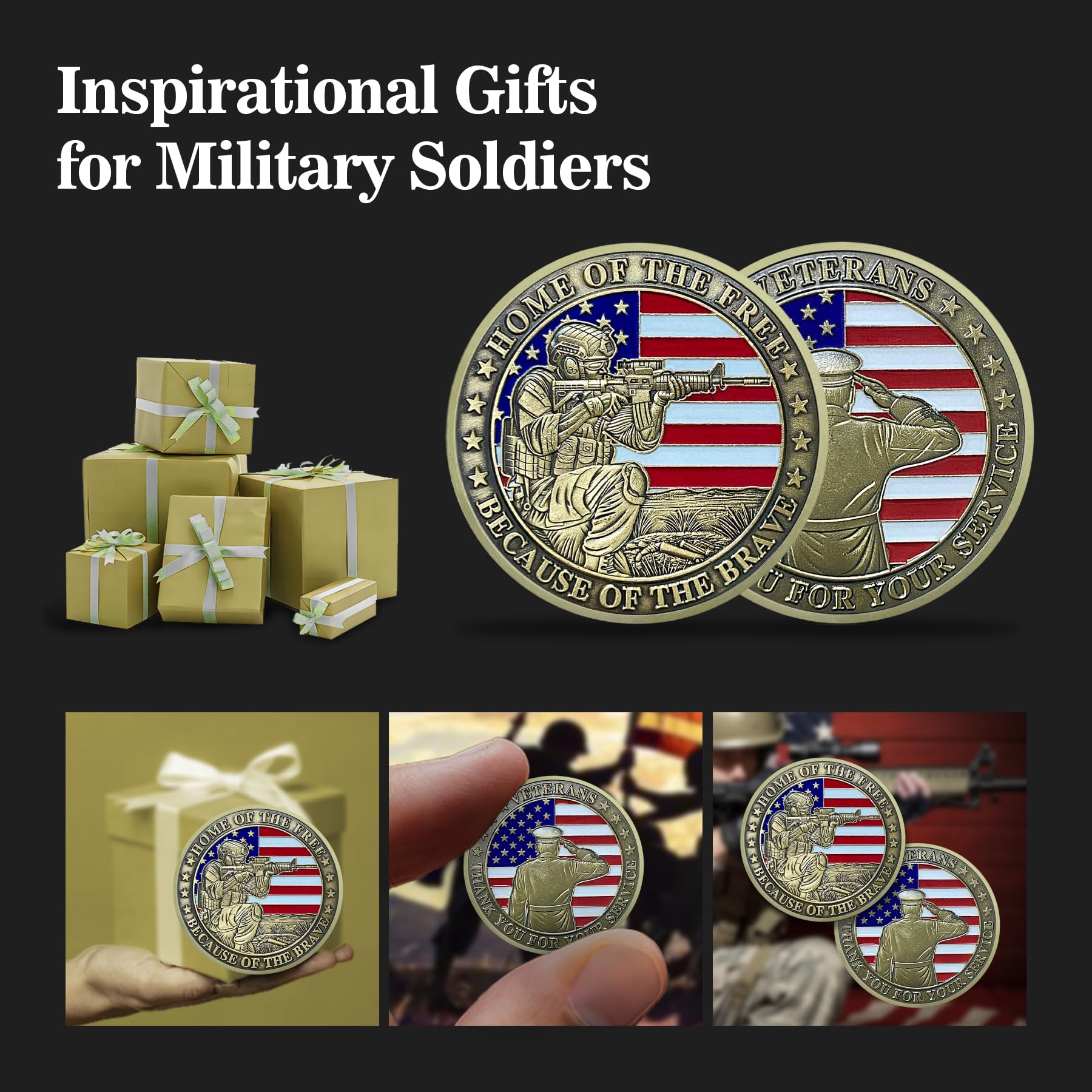 Military Veterans Thank You for Your Service Challenge Coin mysite
