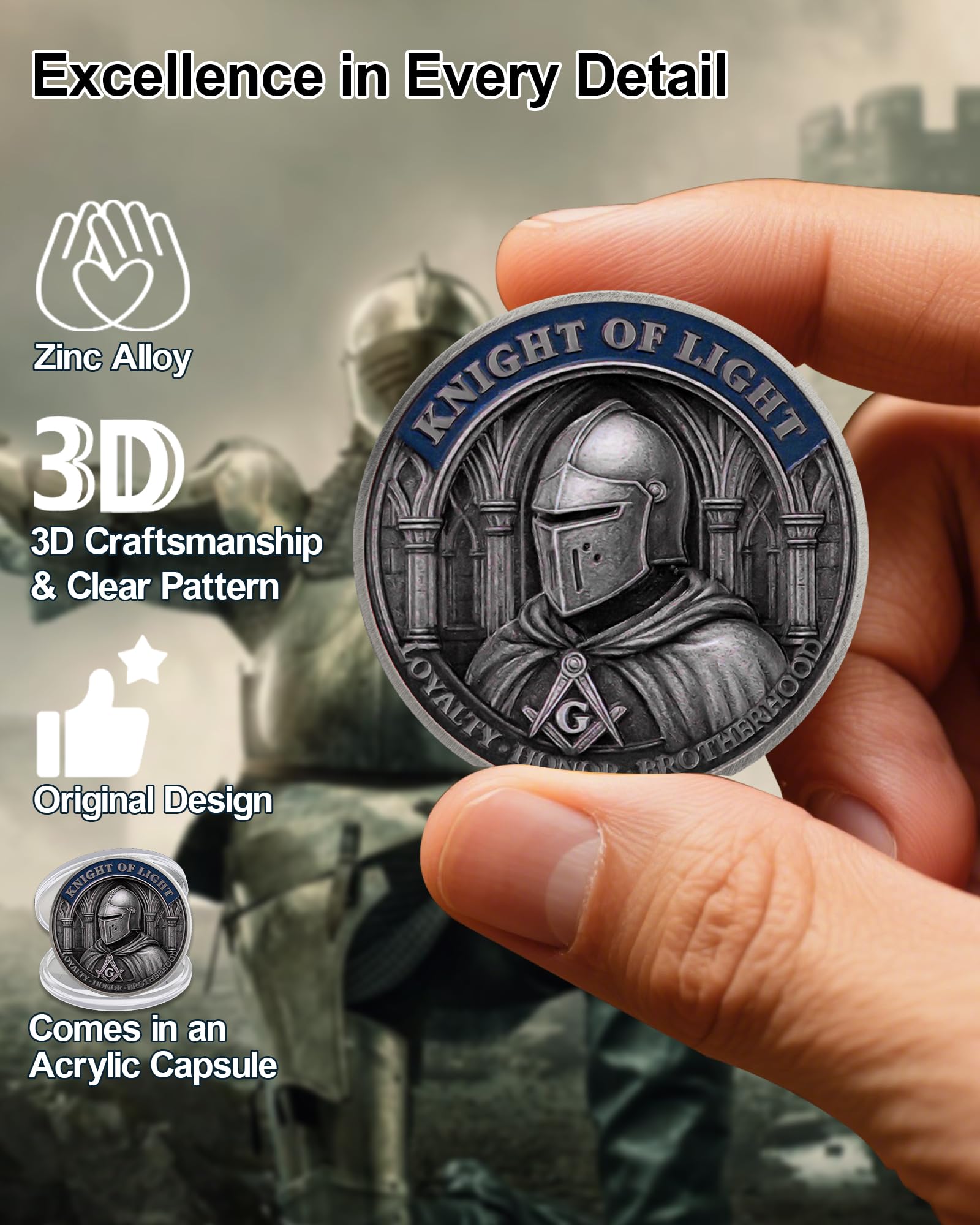 Knights Templar Challenge Coin mysite