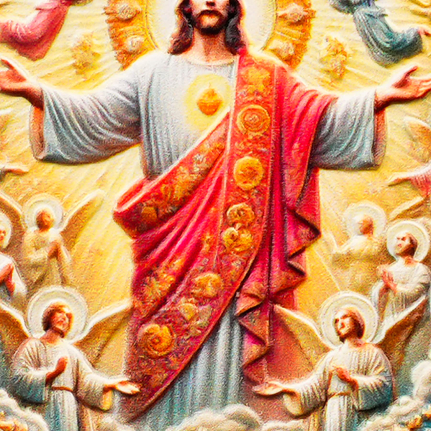 Jesus and Angels Divine Messenger Religious Coin mysite