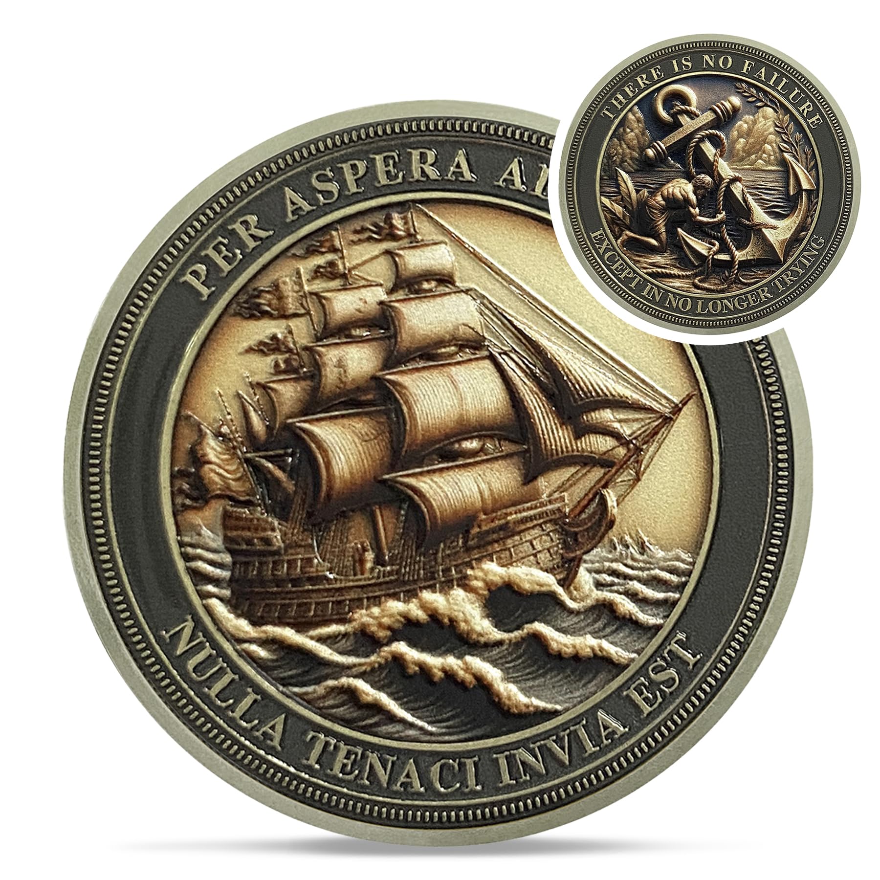 Sailing Anchor Inspiration  Symbol of Faith and Strength Encouragement Coin mysite