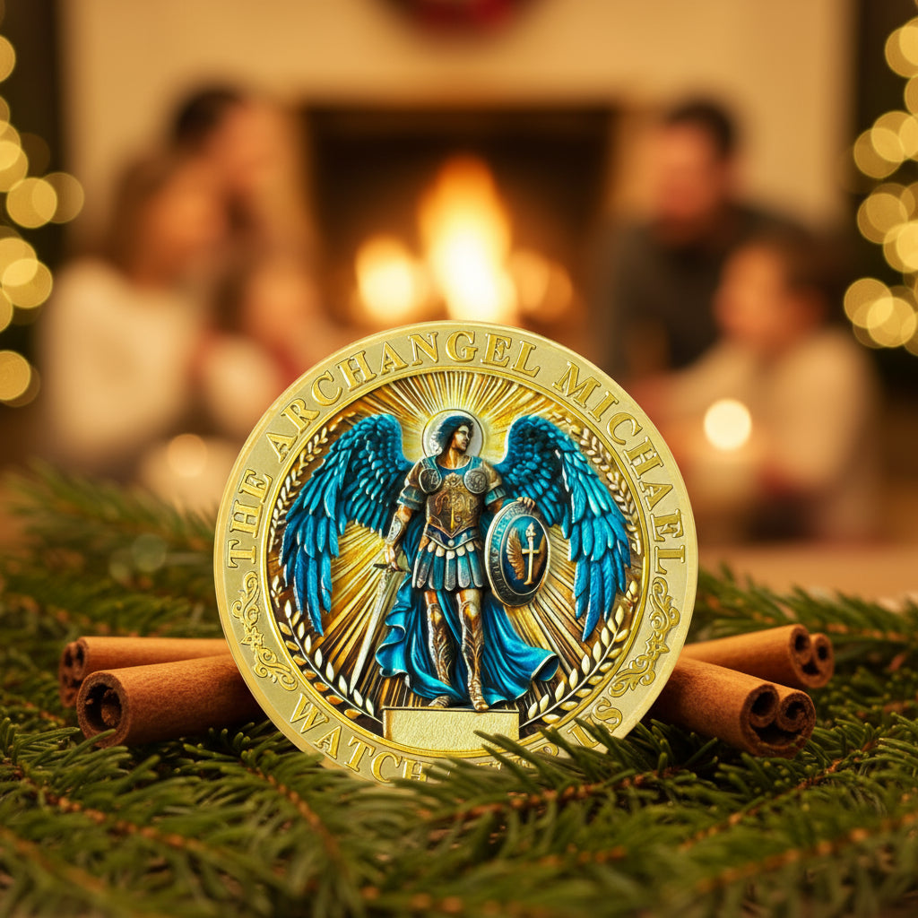 Archangel Michael Christian Challenge Coin mysite