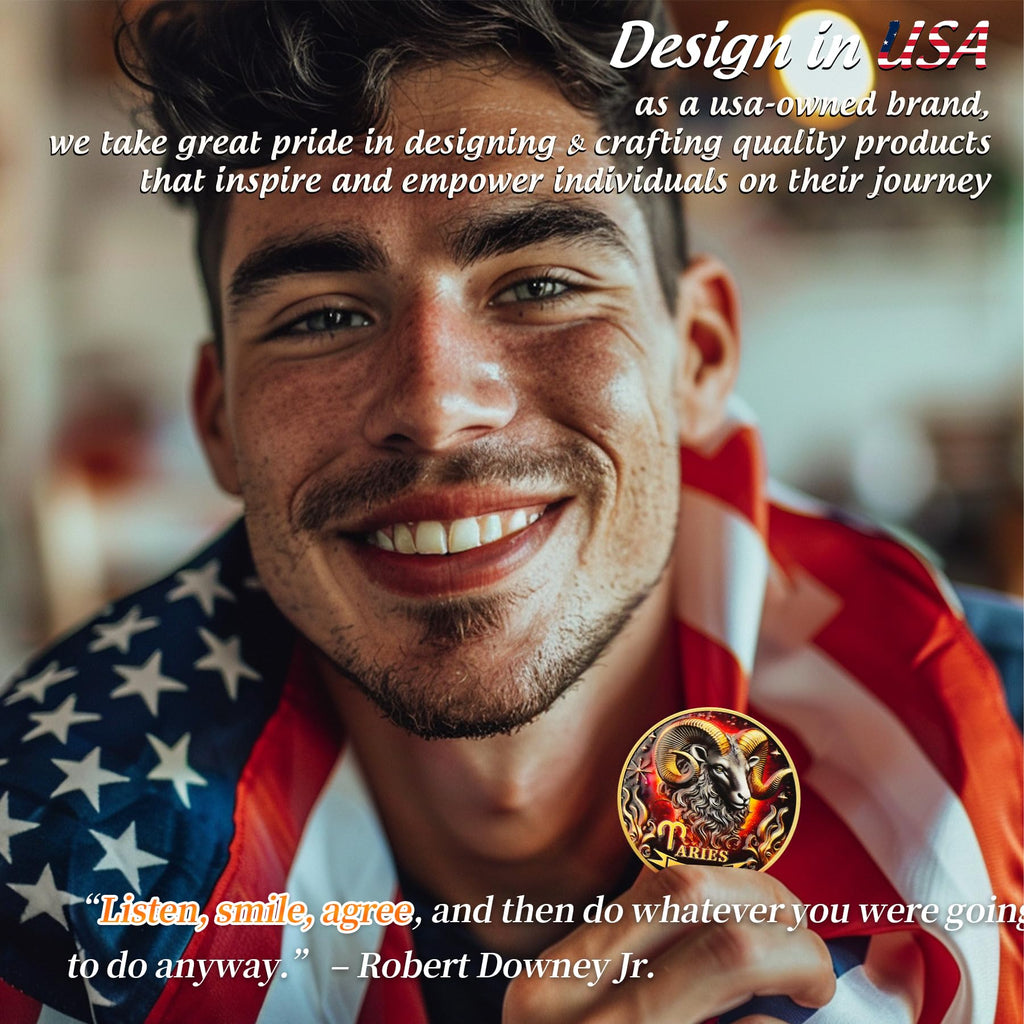 Aries 12 Zodiac Protective Talisman Challenge Coin mysite