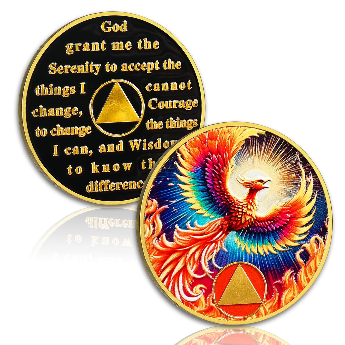 Personalized Rebirth in Fire Phoenix of Light Sobriety Coin mysite