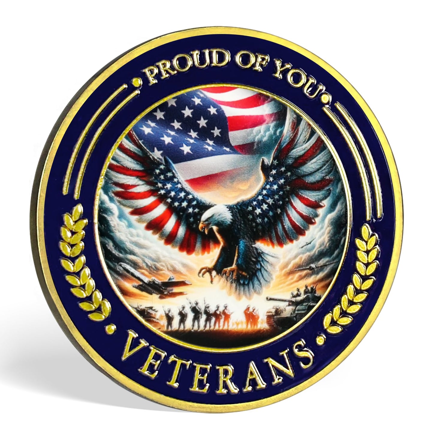 Thank You for Your Service Military Veterans Challenge Coin mysite