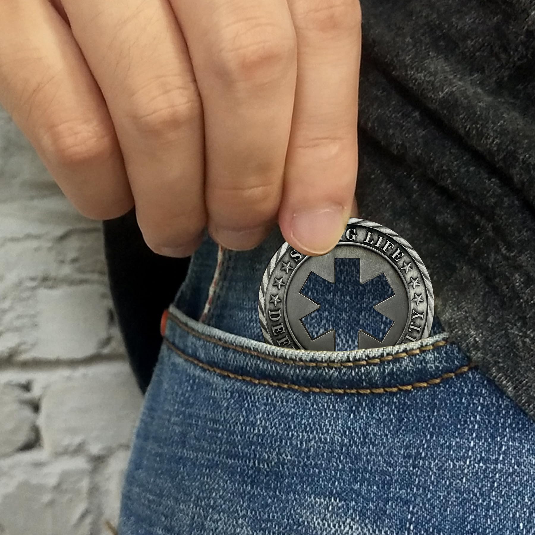 Emergency Medical Services Logo EMS Challenge Coin EMS mysite