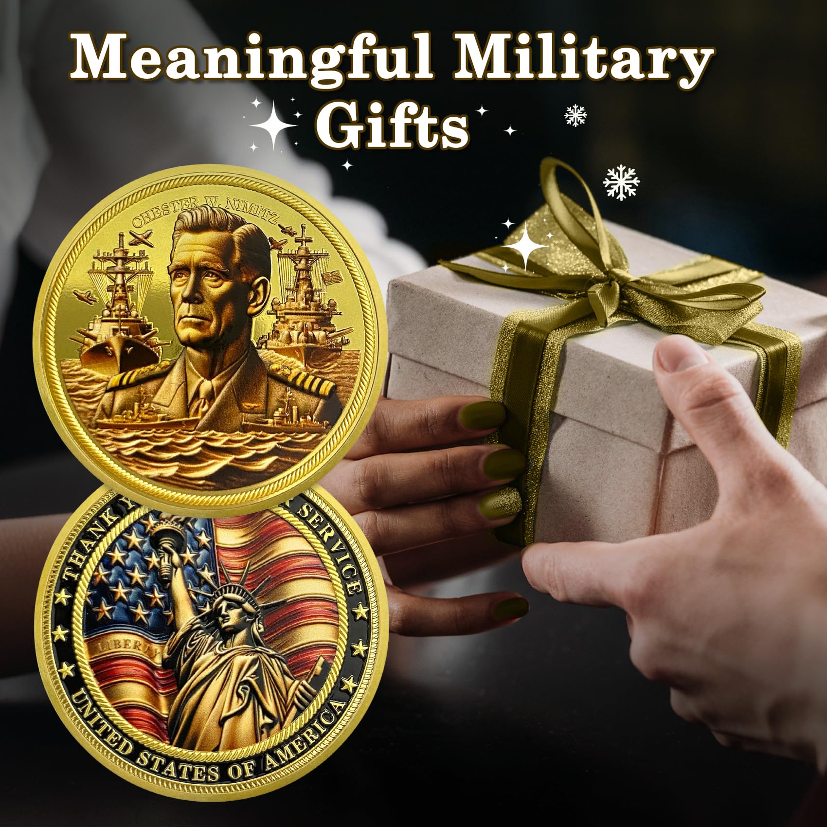 Thank You for Your Service Veteran Military Challenge Coins (Chester William Nimitz) mysite