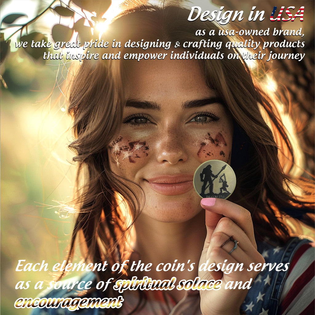 David and Goliath Christian Challenge Coin mysite