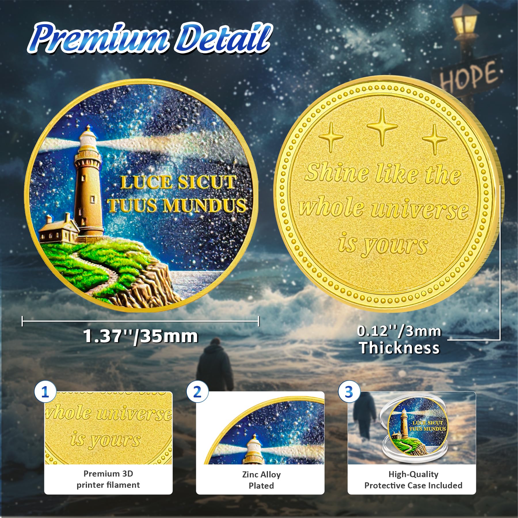 Guiding Lighthouse Inspiration Coin mysite