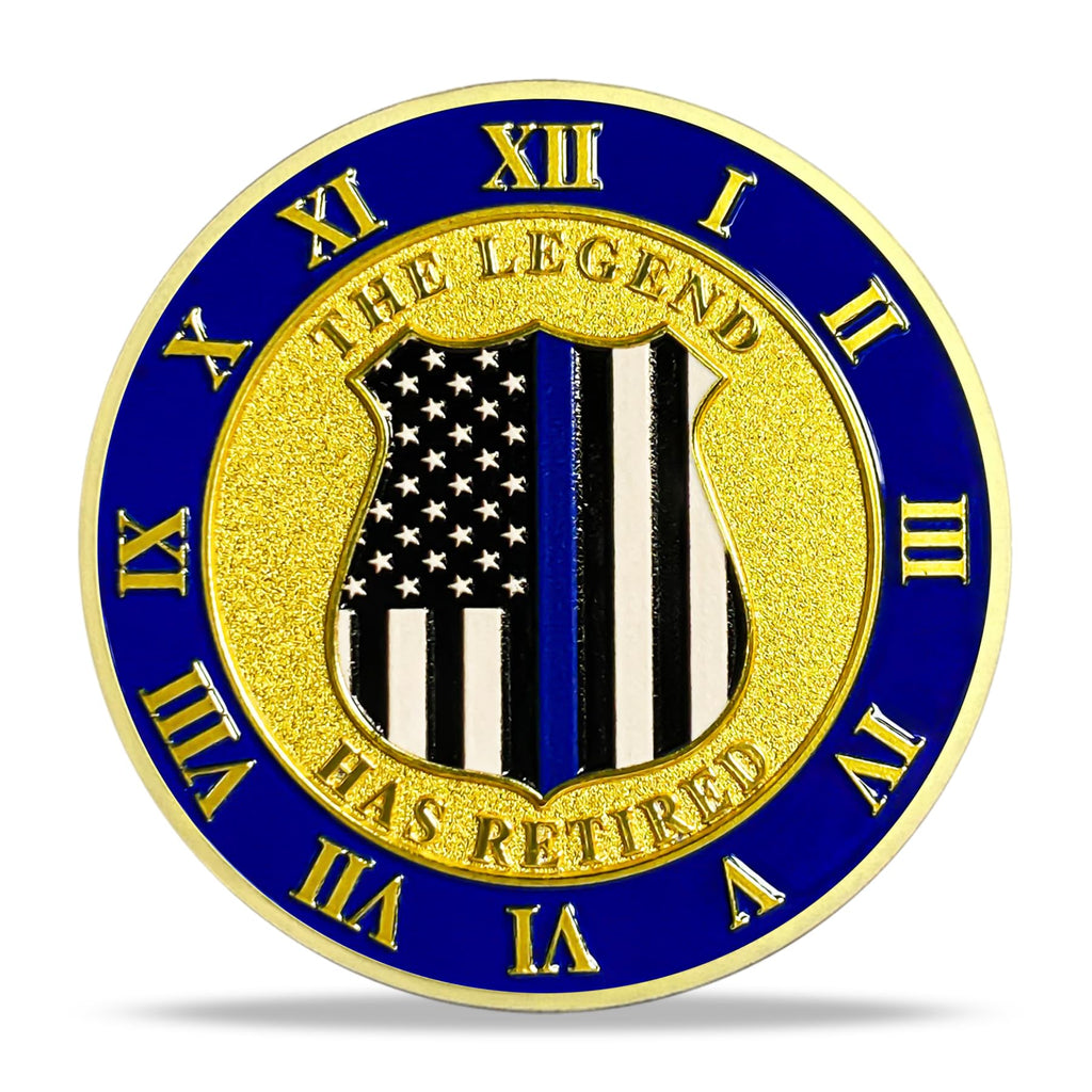 Patriotic Police Law Enforcement Honor & Service Medallion Coin mysite