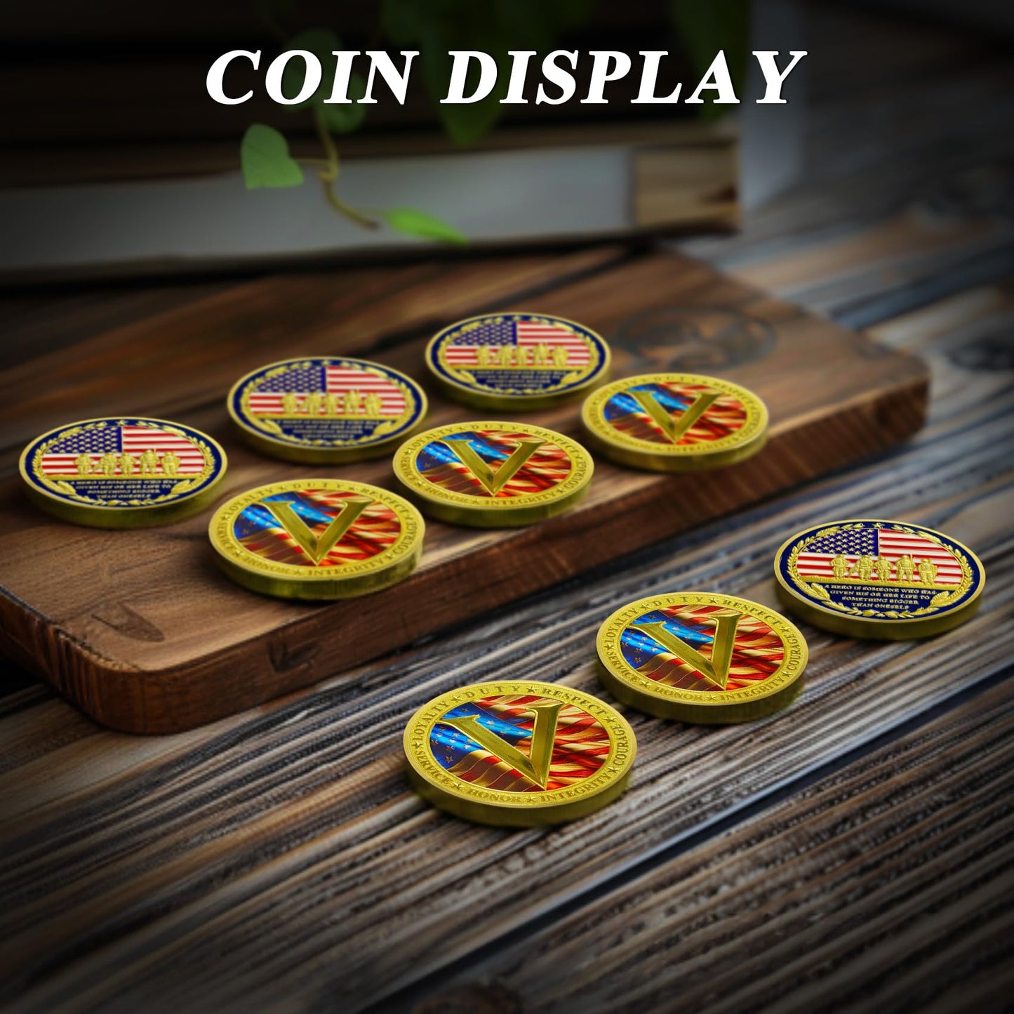 Proud Veterans Tribute Honor and Courage Military Commemorative Coin mysite