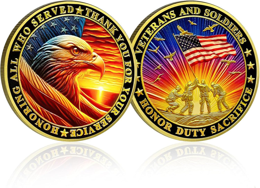 Honoring All Who Served Thank You for Your Service Military Veterans Challenge Coins mysite