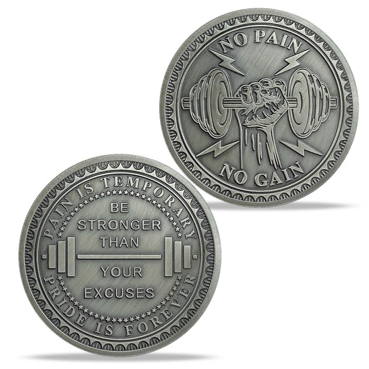No Pain No Gain Inspiring Coin mysite