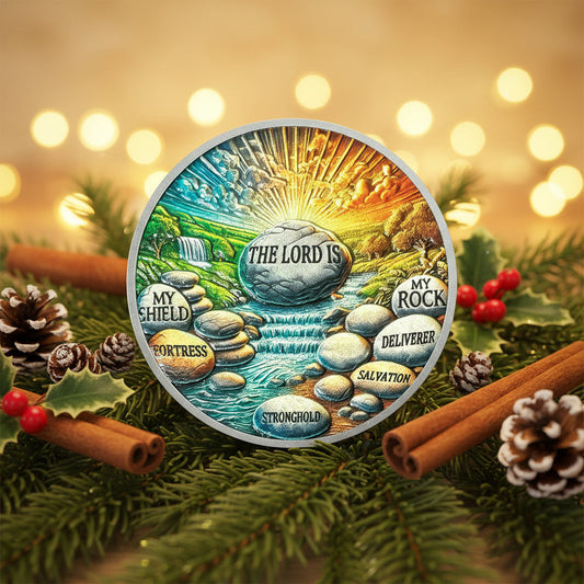 The Lord is My Rock Christian Religion Challenge Coin mysite