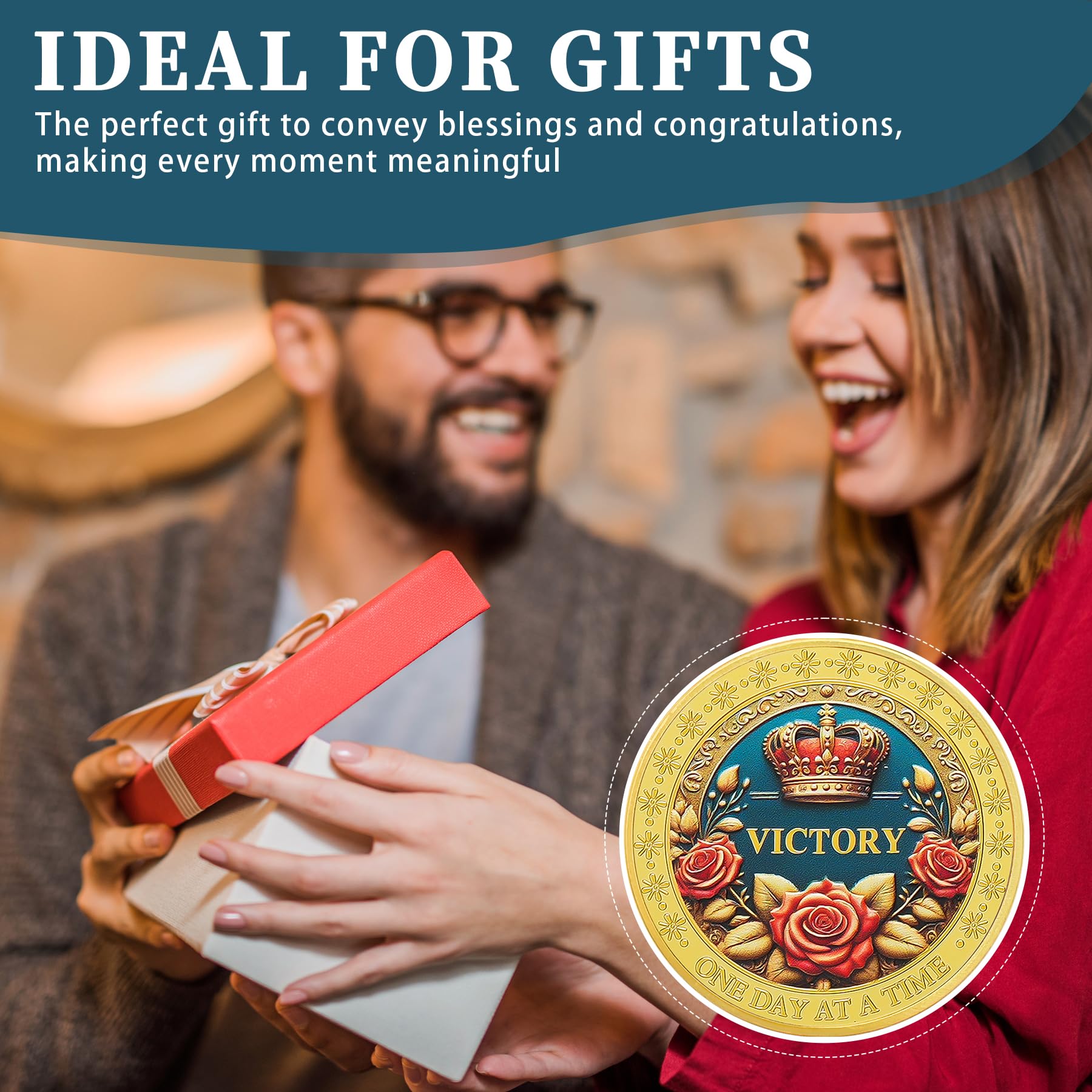 One Day at a Time Affirmation Sobriety Coin mysite