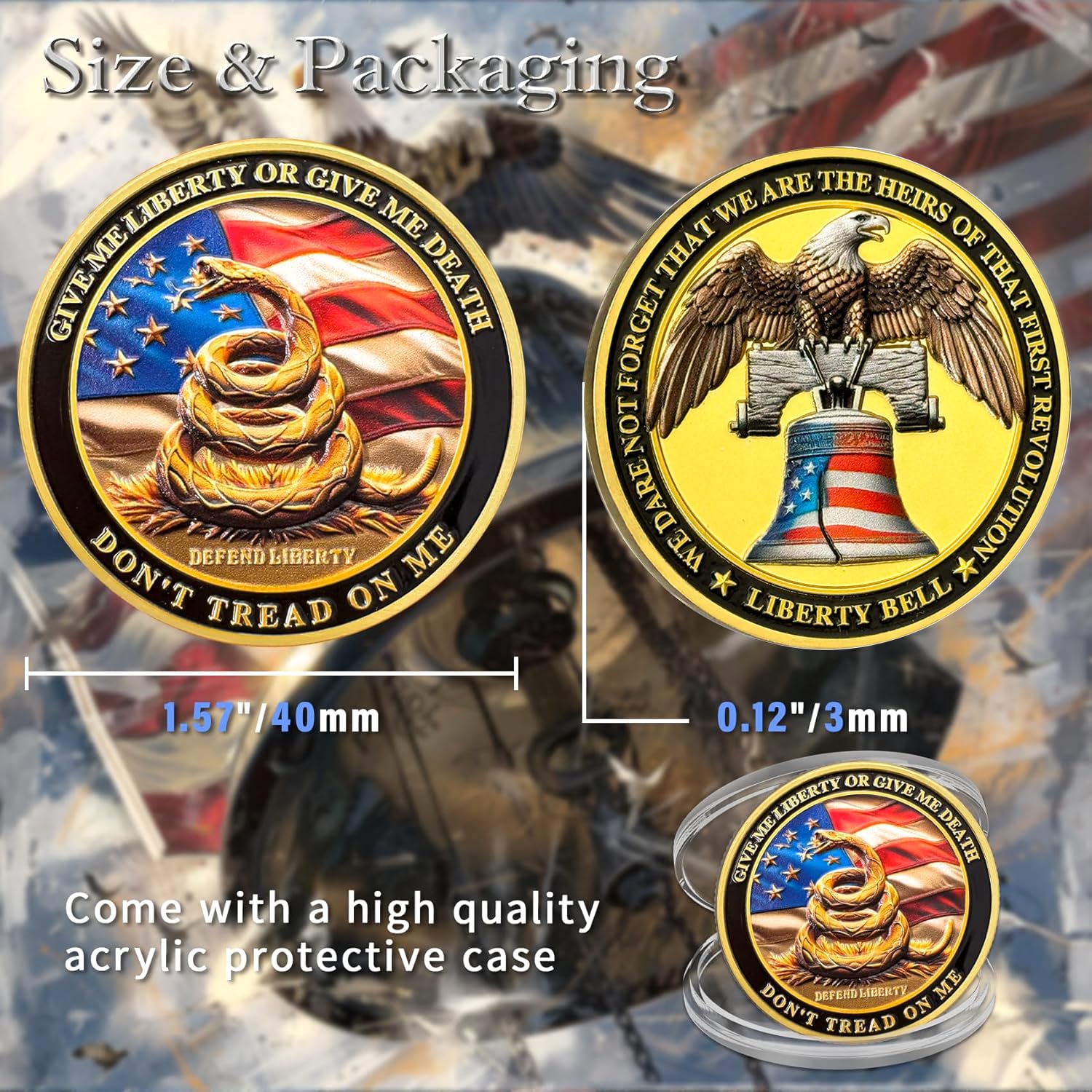 United States Liberty and Independence Veterans Challenge Coin mysite