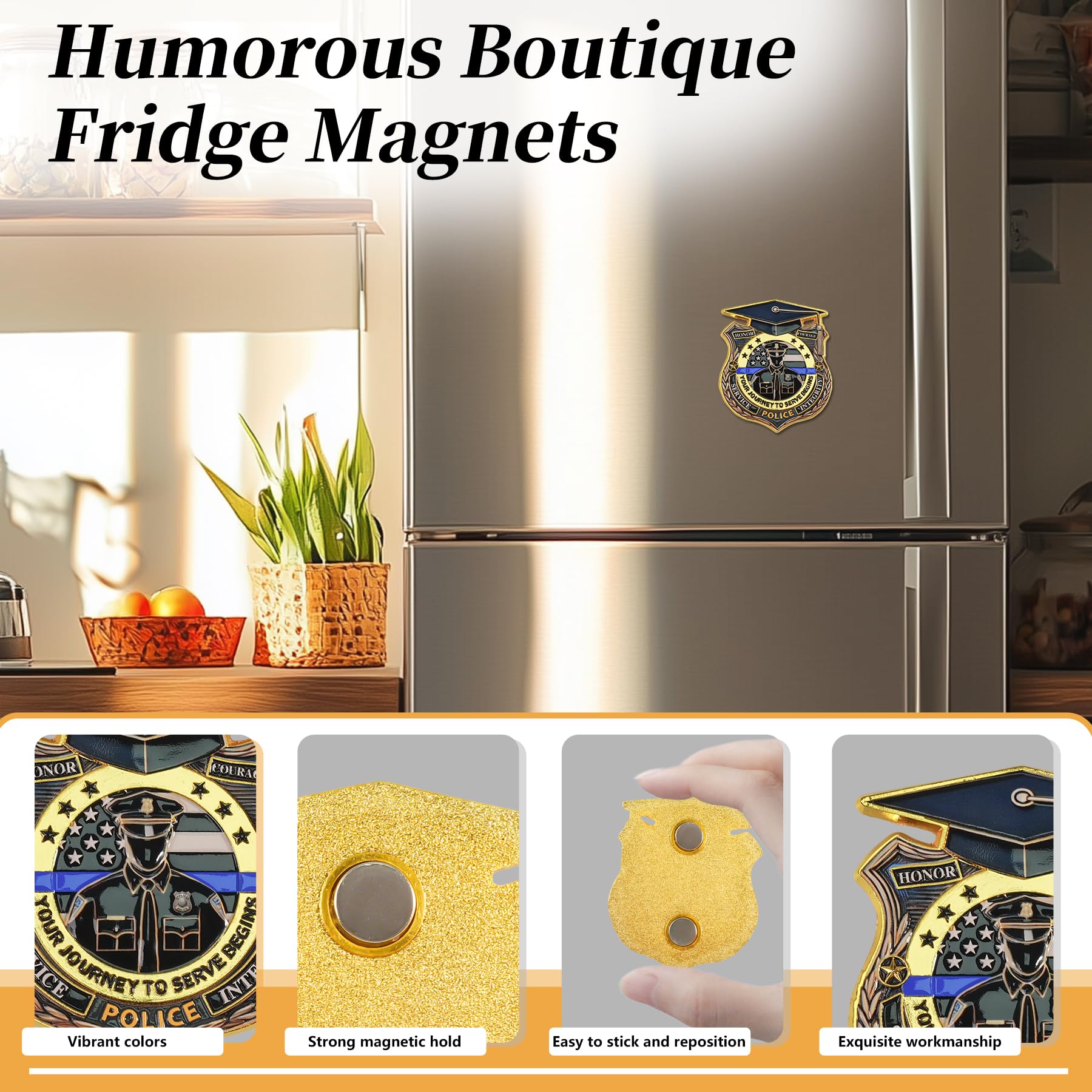 Police Academy Graduation Refrigerator Magnet mysite
