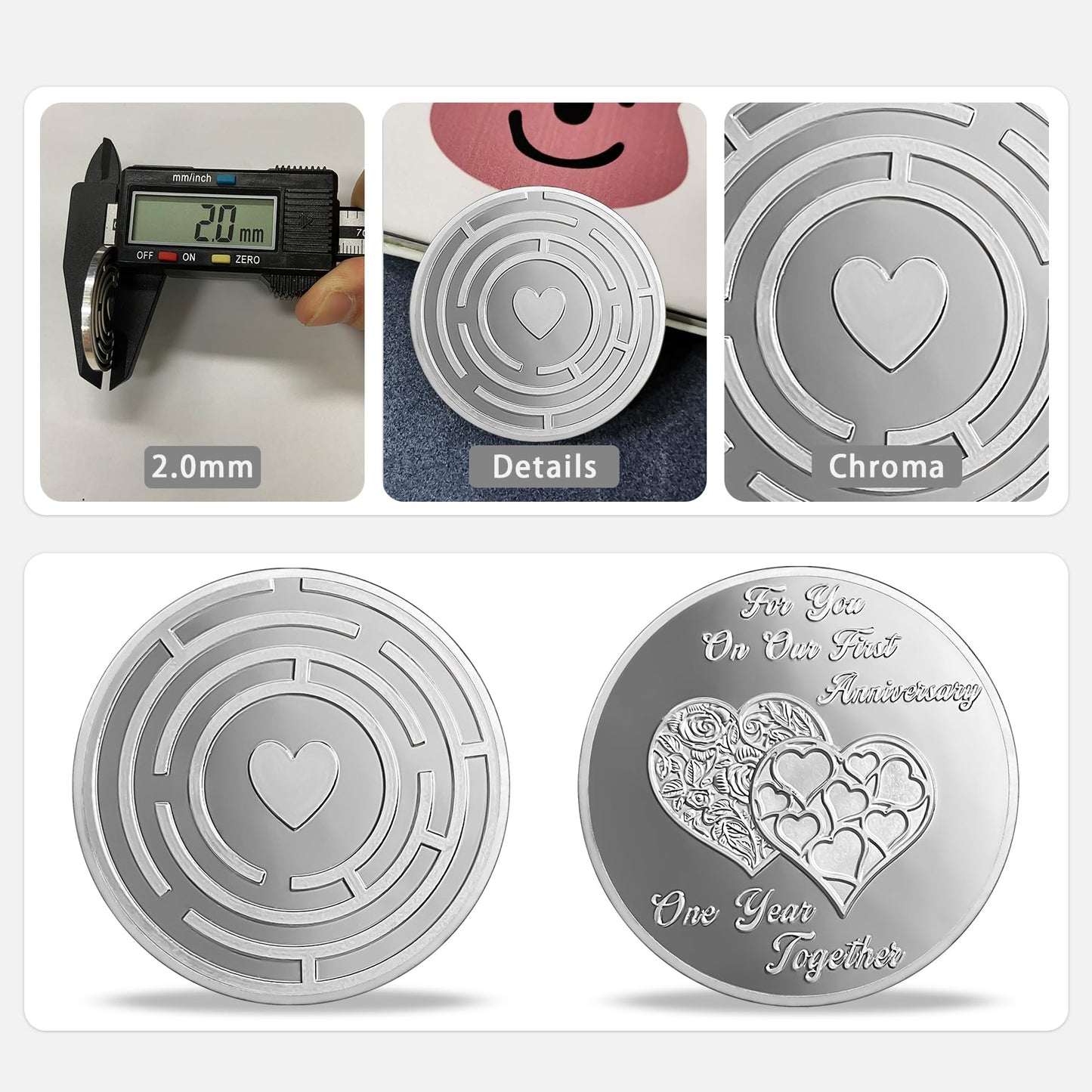 Double Heart Anniversary Coin mysite