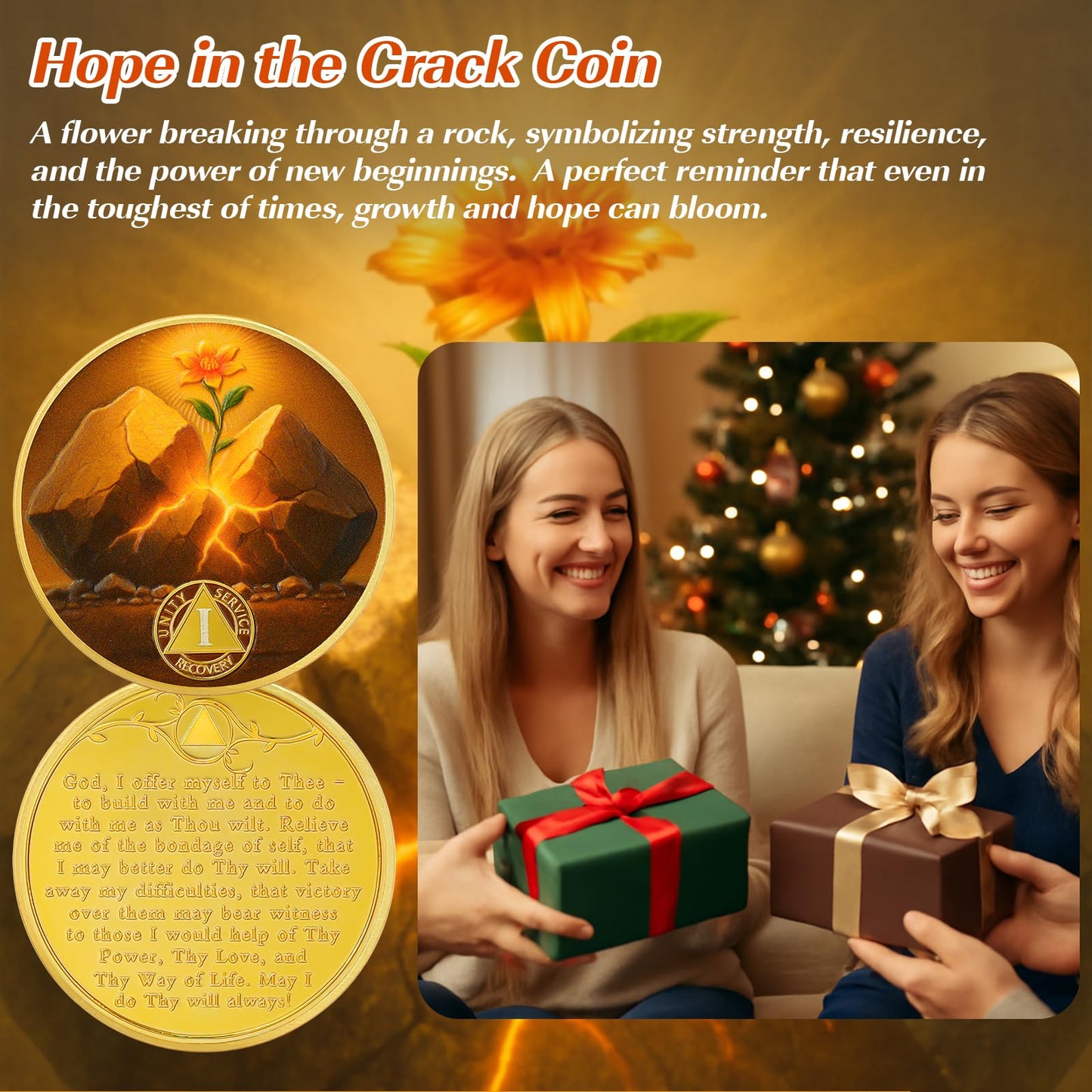 Personalized Hope in The Crack Sobriety Coin mysite