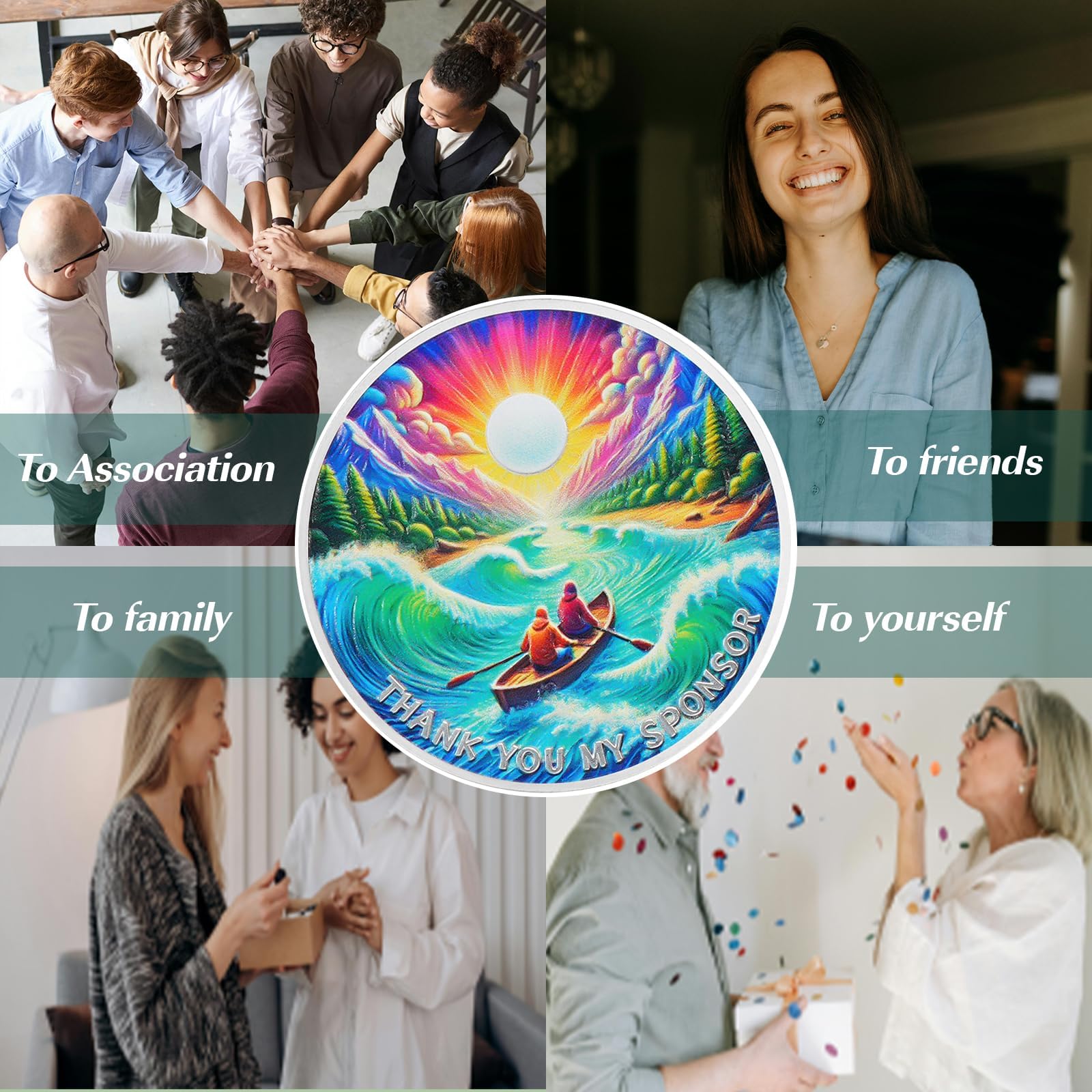 Thank You My Sponsor Sobriety Coin mysite