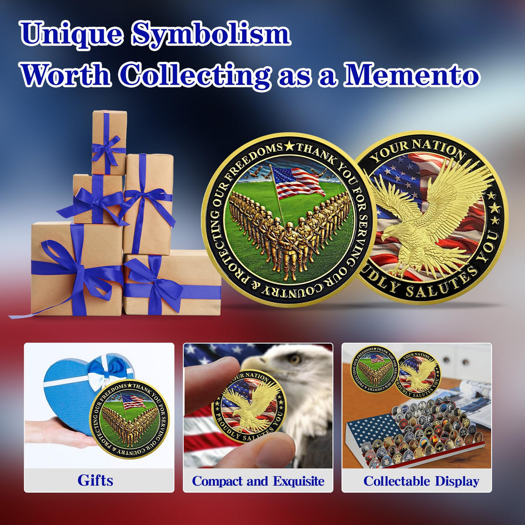 Your Nation Proudly Salutes You Military Veterans Challenge Coin mysite