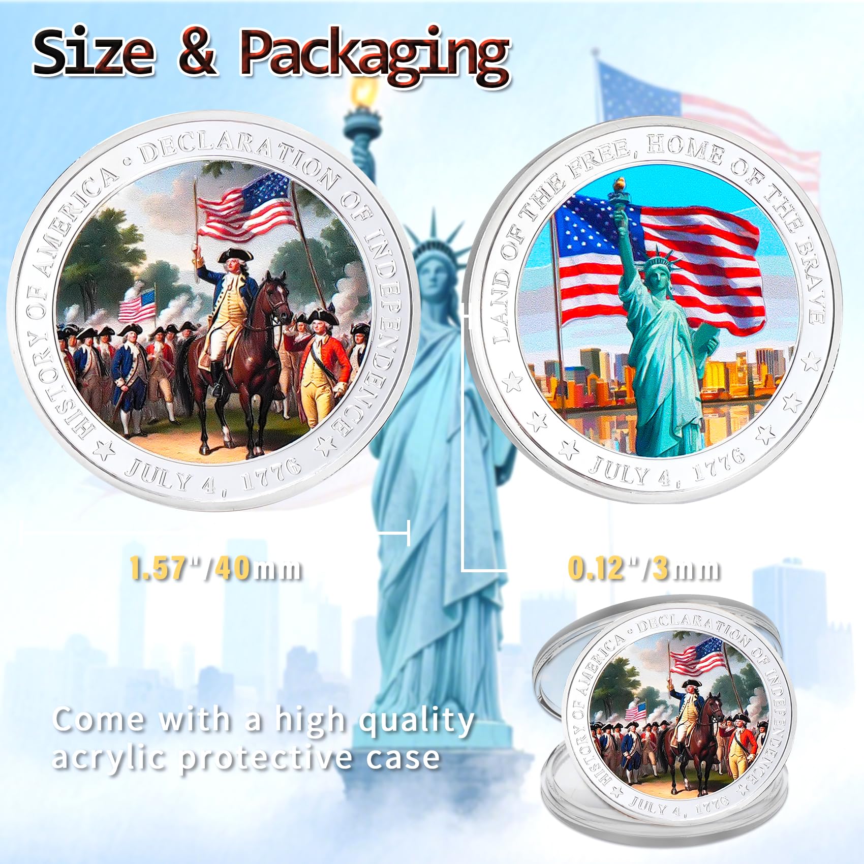 US Independence Commemorative Military Challenge Coins mysite