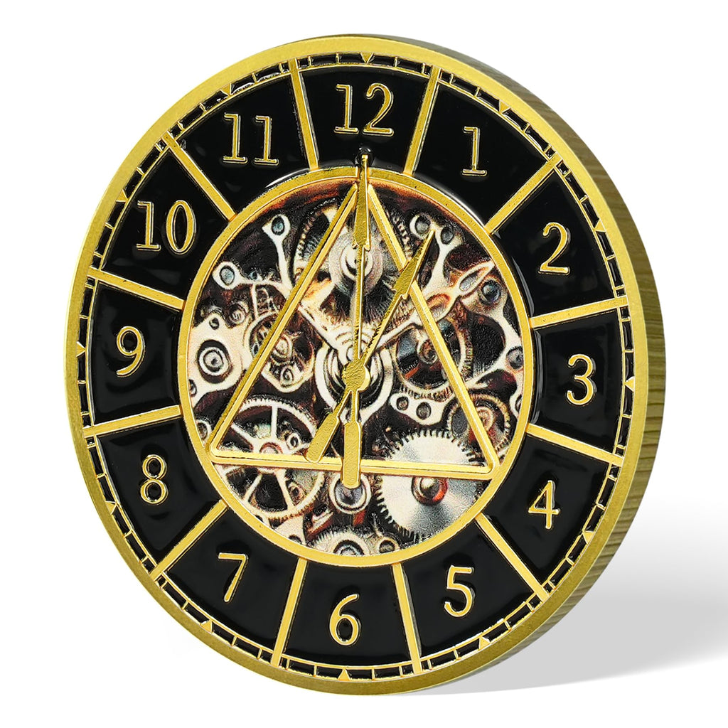 Clock & Gear Design 12 Steps Sobriety Coin mysite
