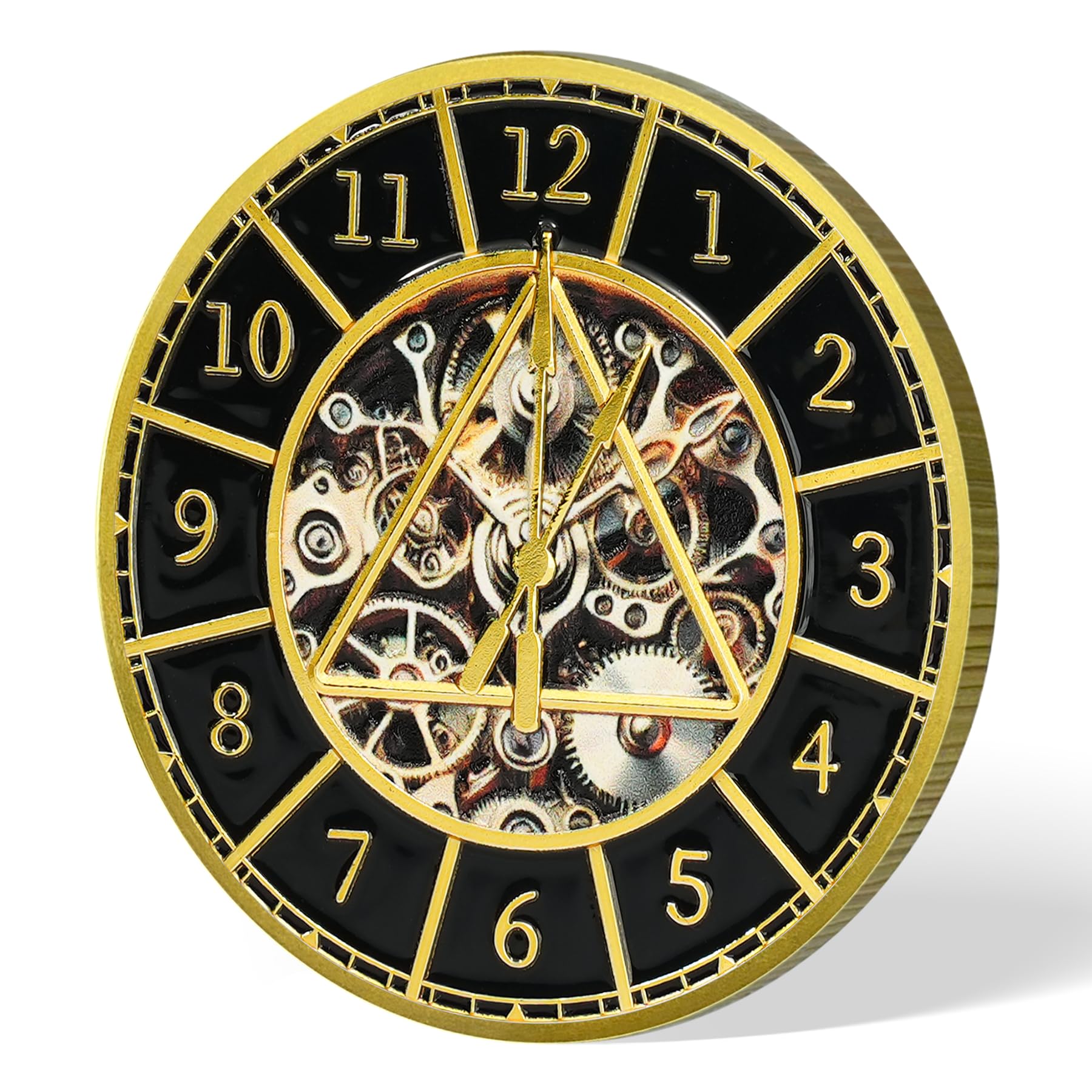 Clock & Gear Design 12 Steps Sobriety Coin mysite