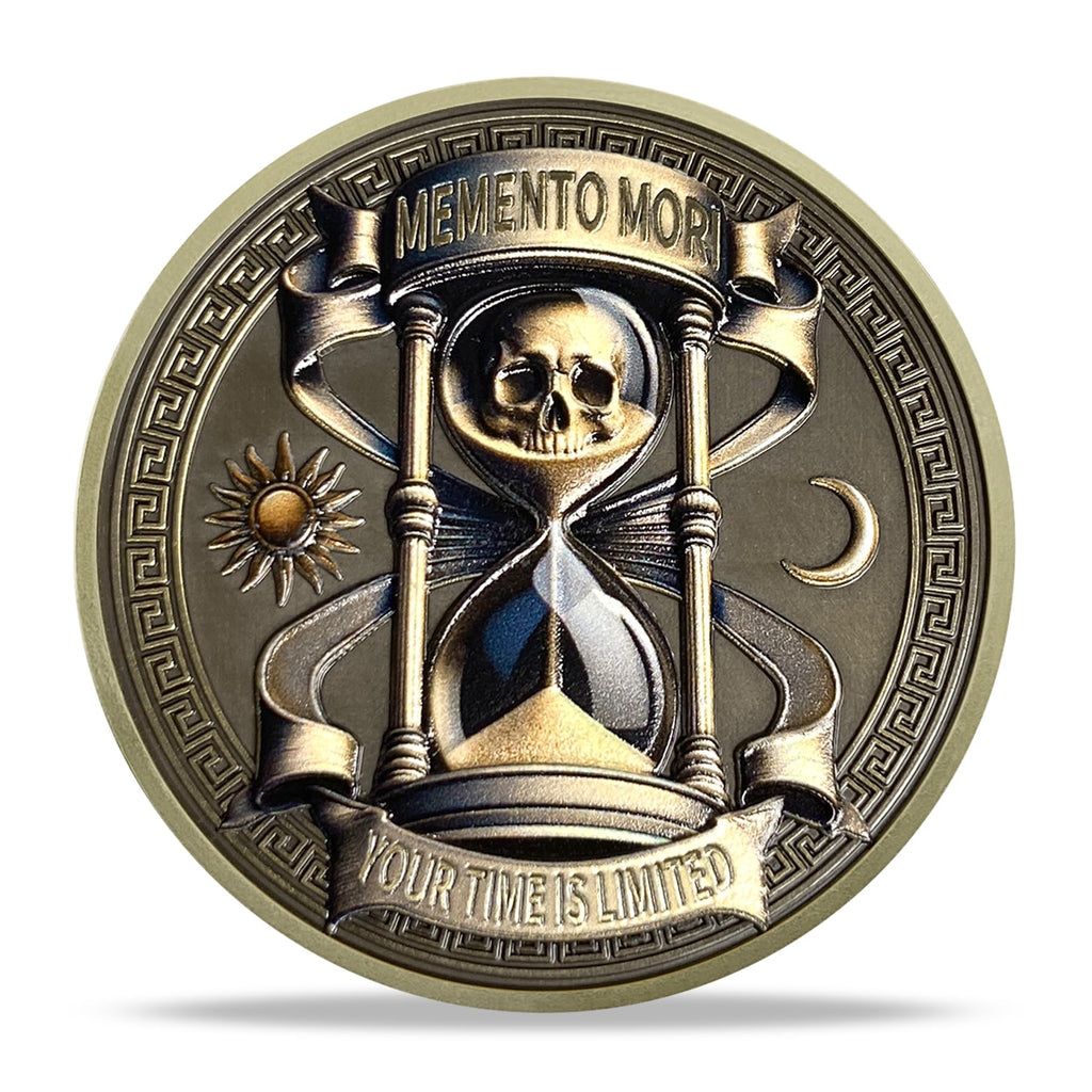Daily Stoic Reminder Skull Challenge Memento Mori Coin mysite