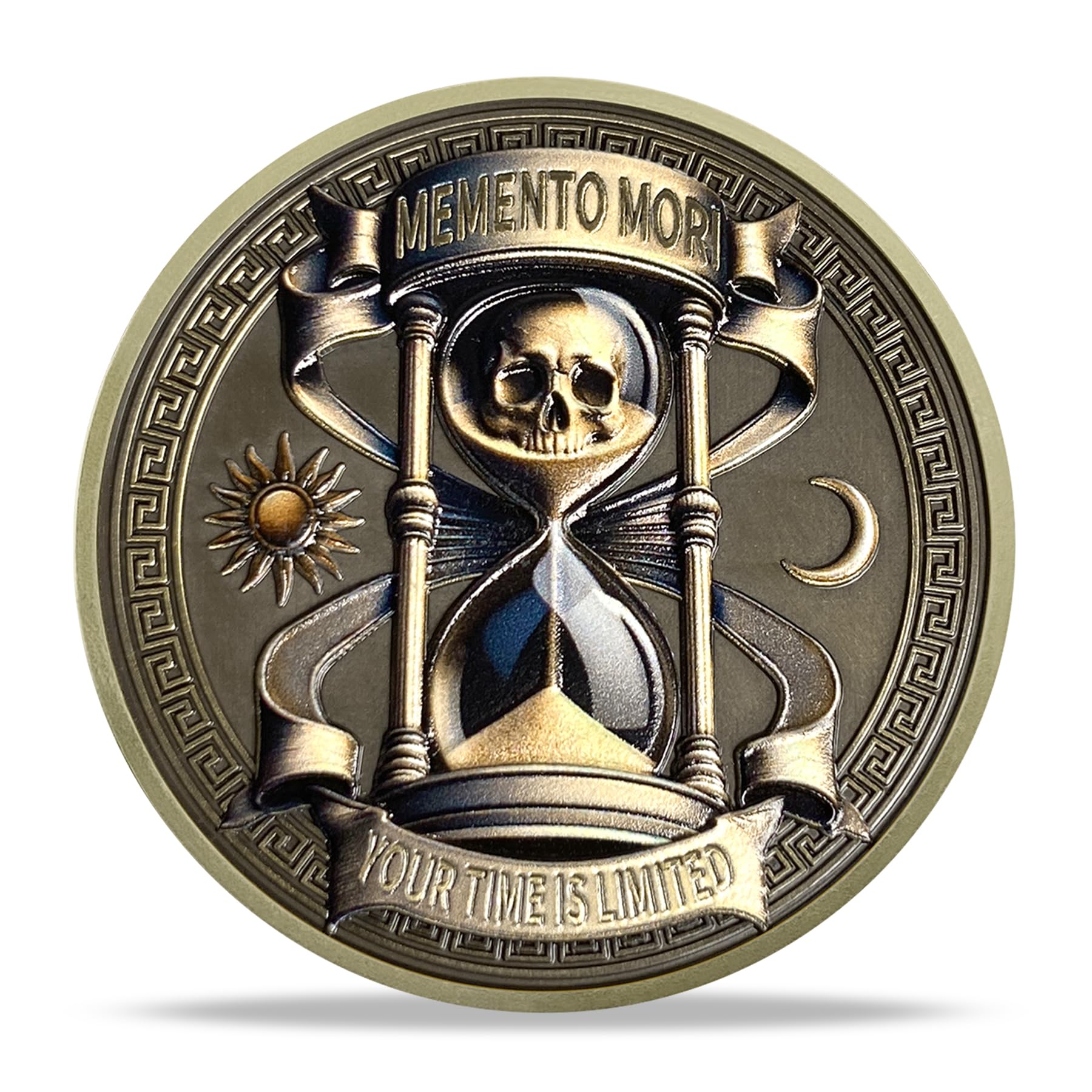 Daily Stoic Reminder Skull Challenge Memento Mori Coin mysite