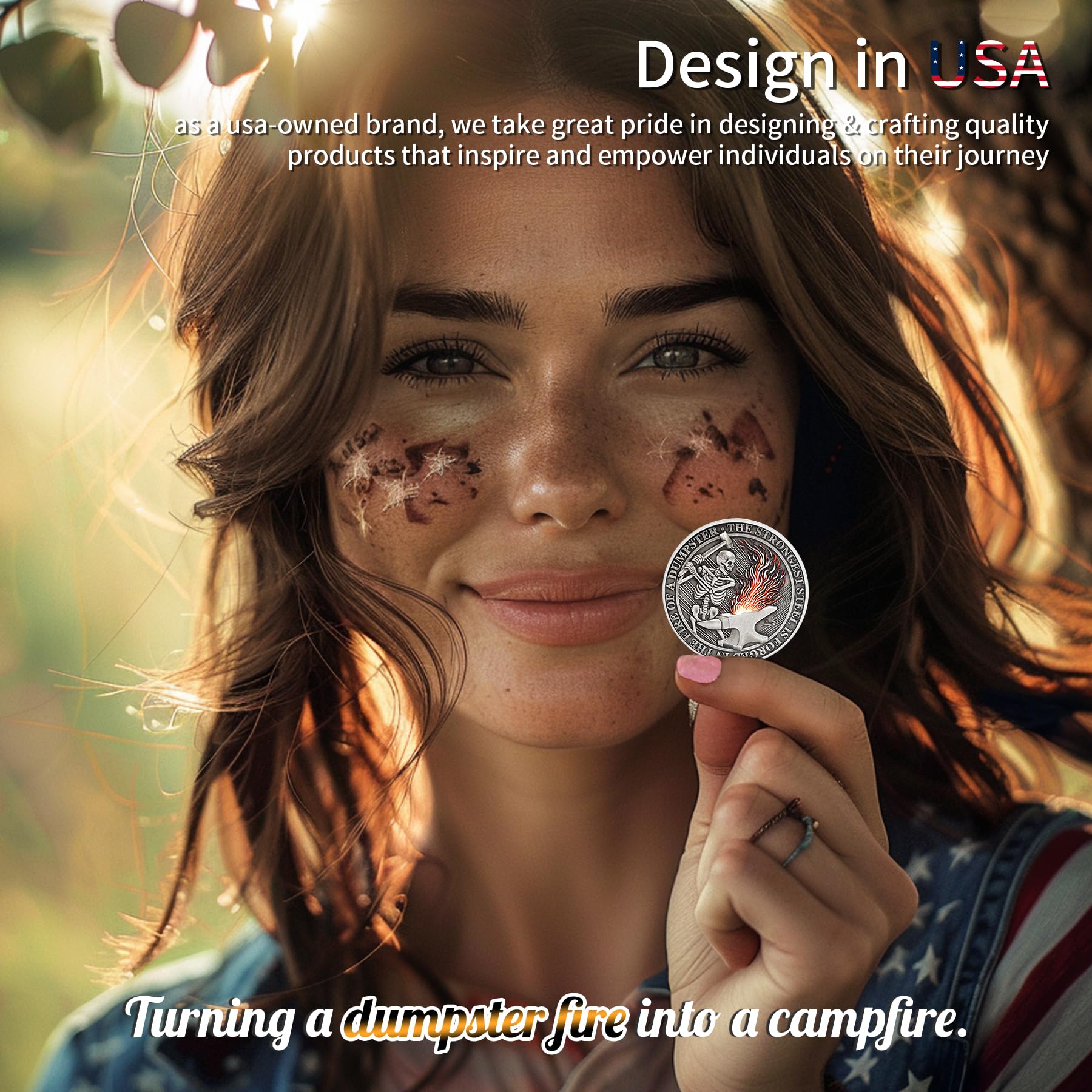 The Strongest Steel Skull Dumpster Fire Challenge Coin mysite