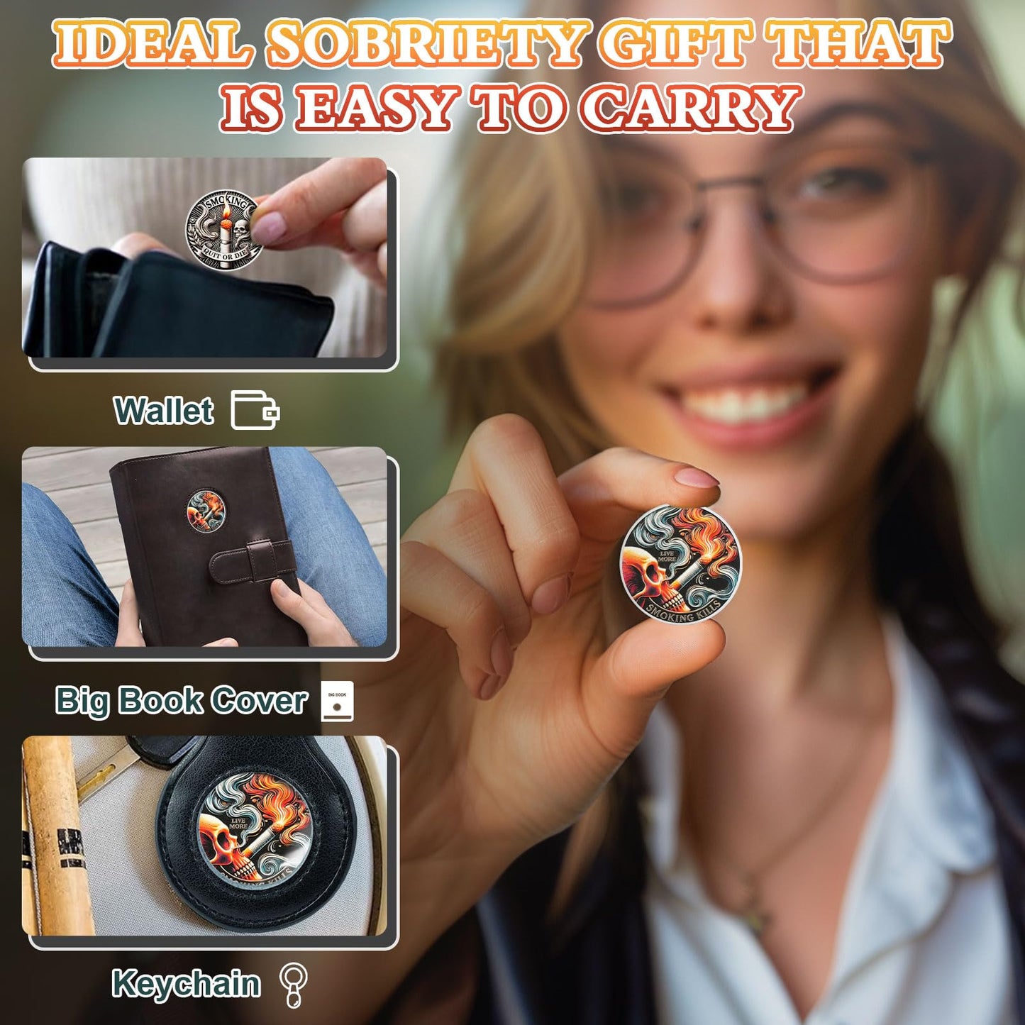 Quit Smoking Recovery Sobriety Coin mysite