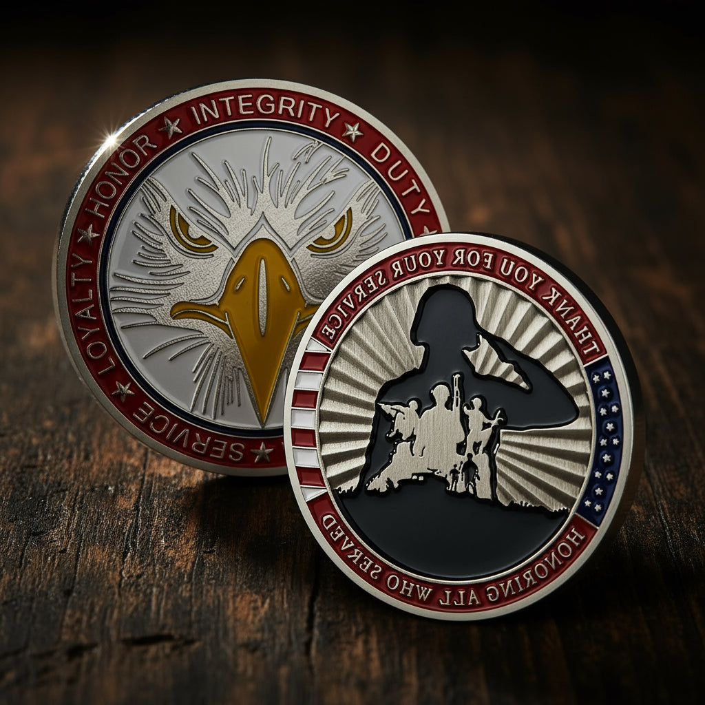 Thank You for Your Service Military Veterans Challenge Coin mysite
