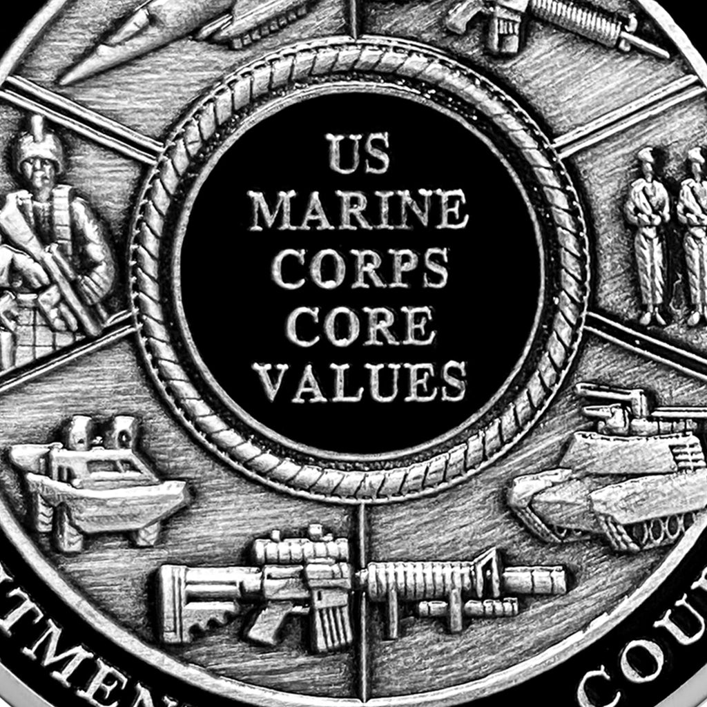 USMC and Its Core Values Patriotic Military Challenge Coin mysite