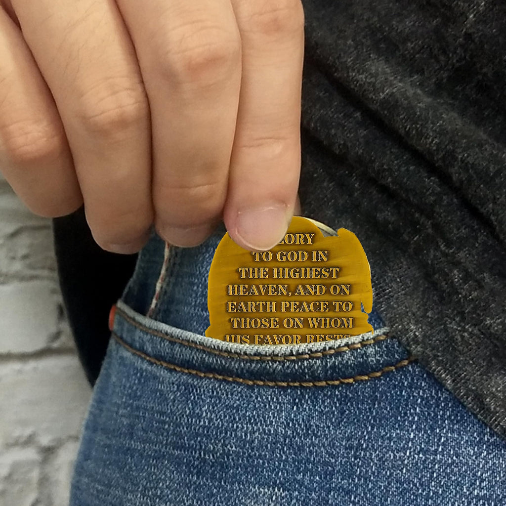 Nativity Scene Religious Coin: Gift & Inspire mysite