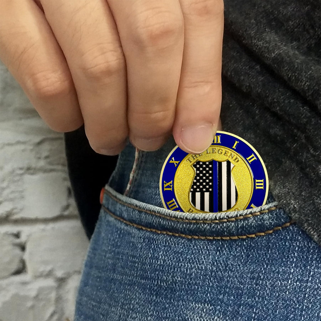 Patriotic Police Law Enforcement Honor & Service Medallion Coin mysite