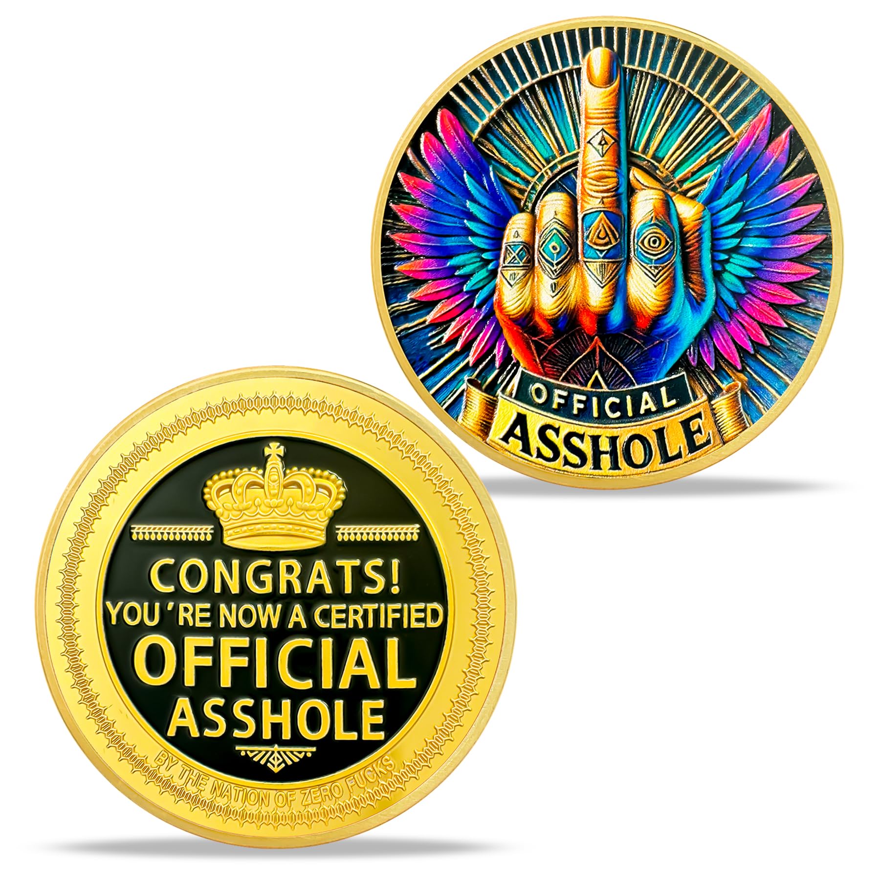 Vibrant Statement Official Certified Asshole Coin mysite