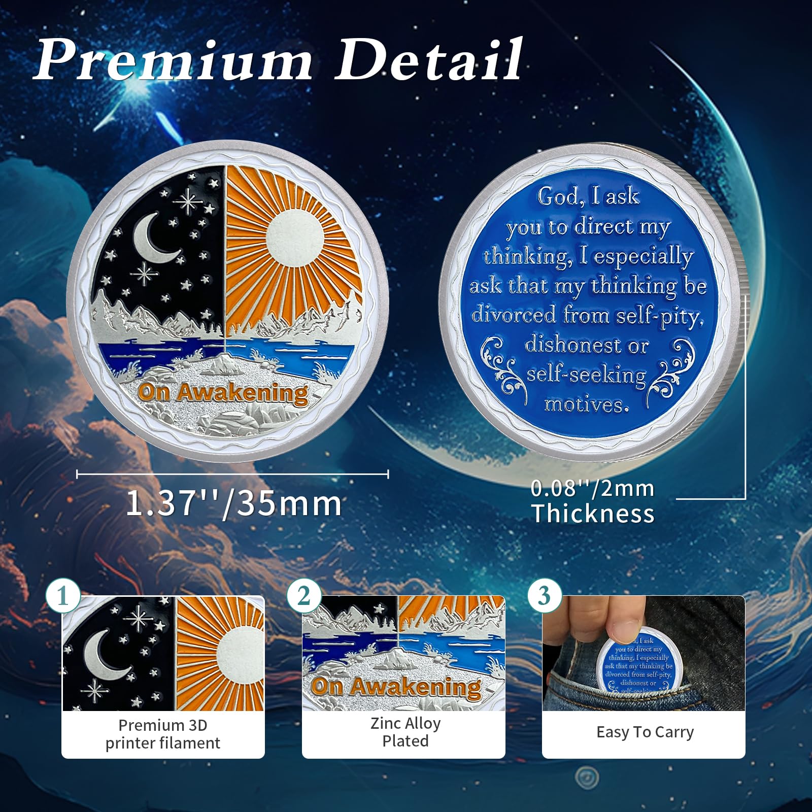 Recovery Sun and Moon Sobriety Coin mysite