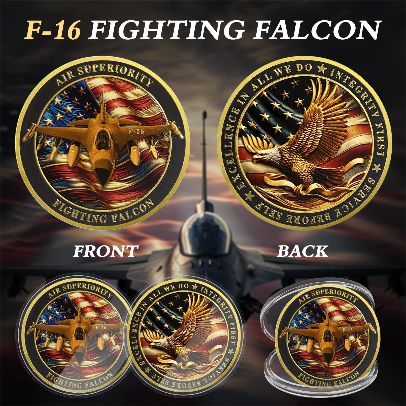 United States Air Force F-16 Fighting Falcon Military Coins Challenge Coin mysite