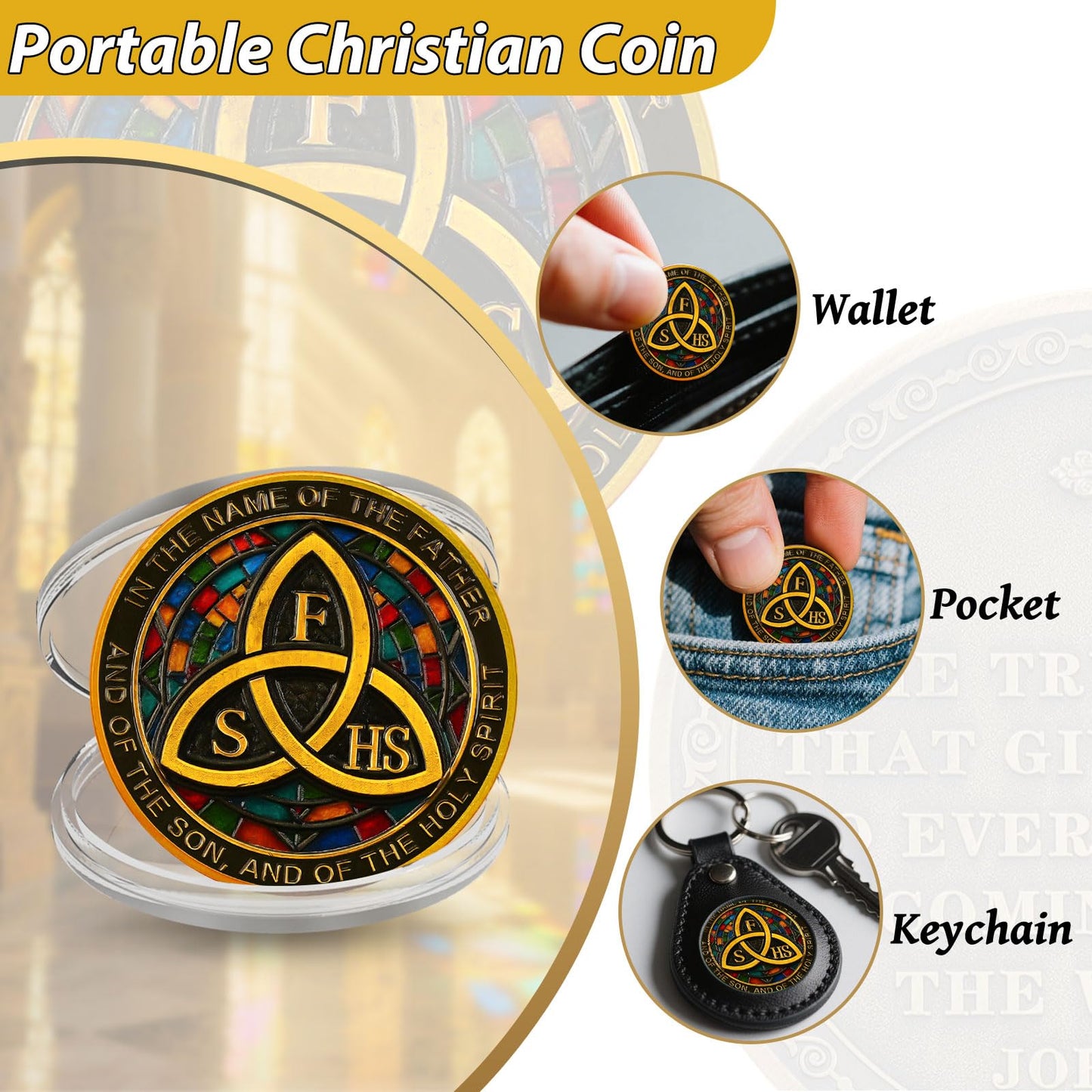 Sacred Christian Challenge Coin mysite