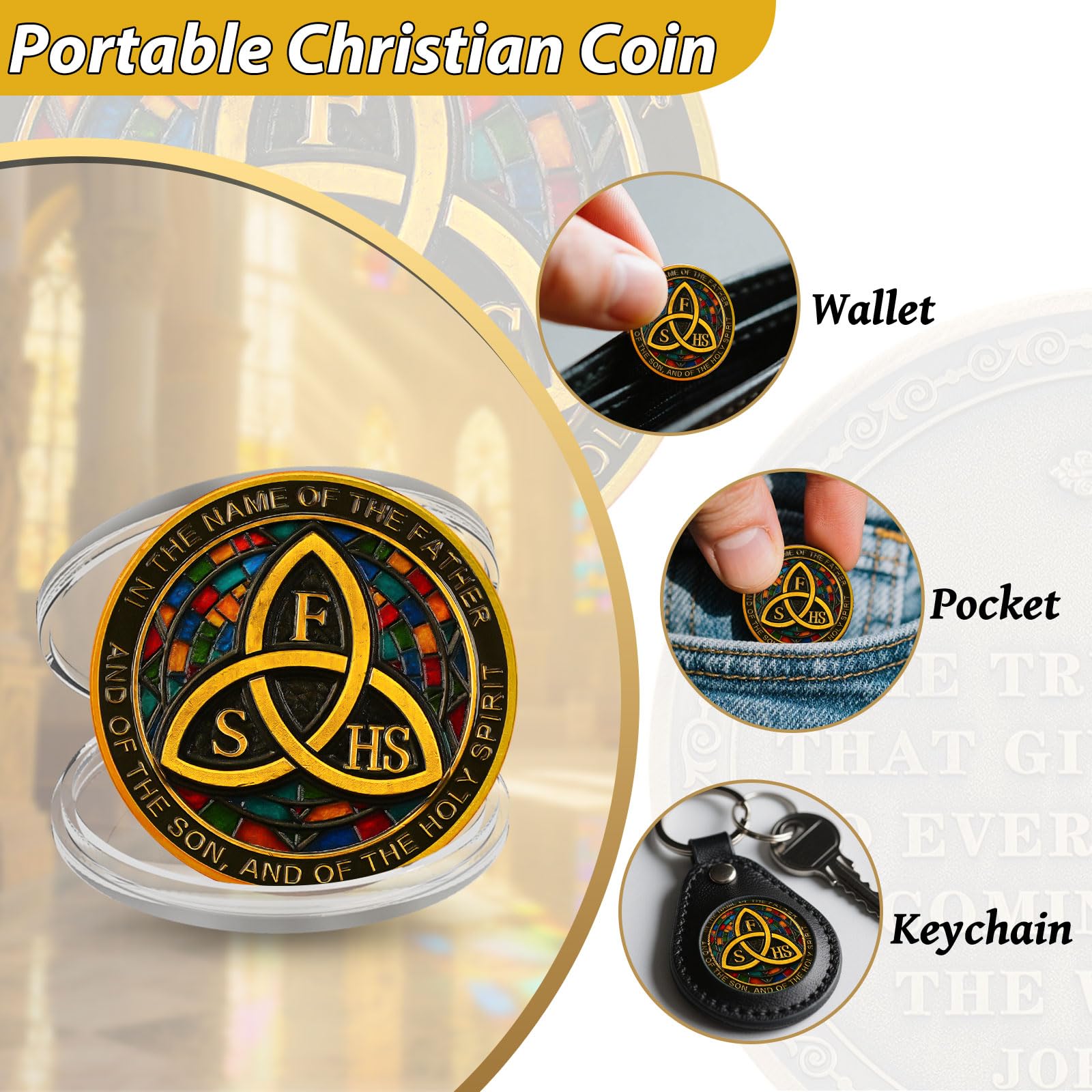 Sacred Christian Challenge Coin mysite