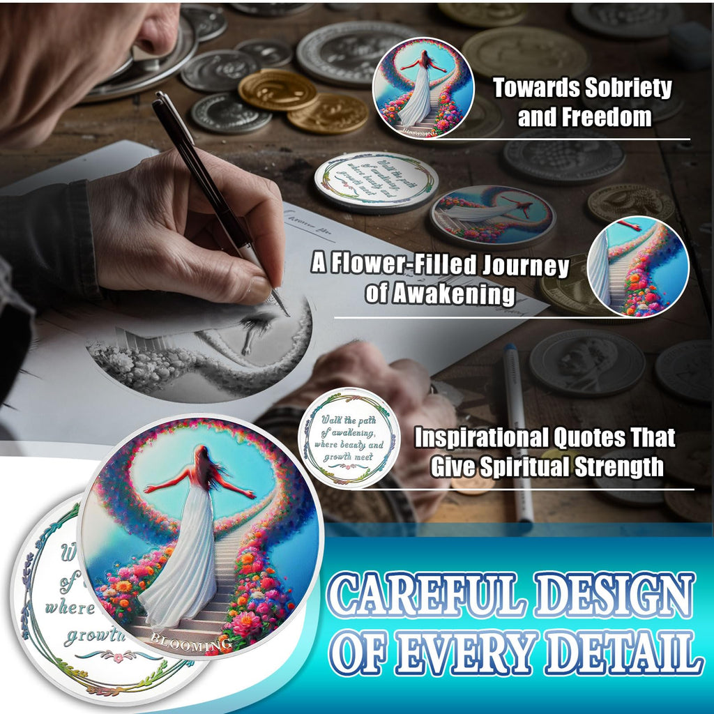 Flowers All The Way Sobriety Coin mysite