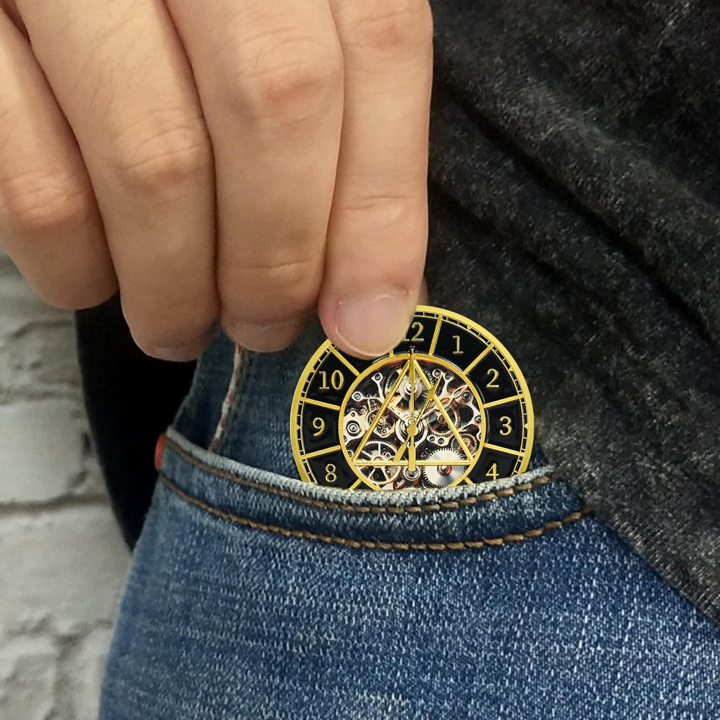 Clock & Gear Design 12 Steps Sobriety Coin mysite