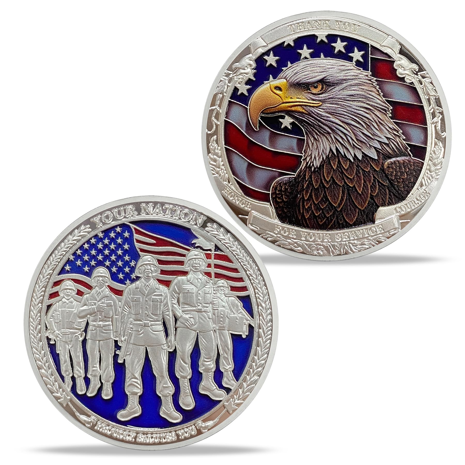 Thank You for Your Service Challenge Coins for Veterans mysite