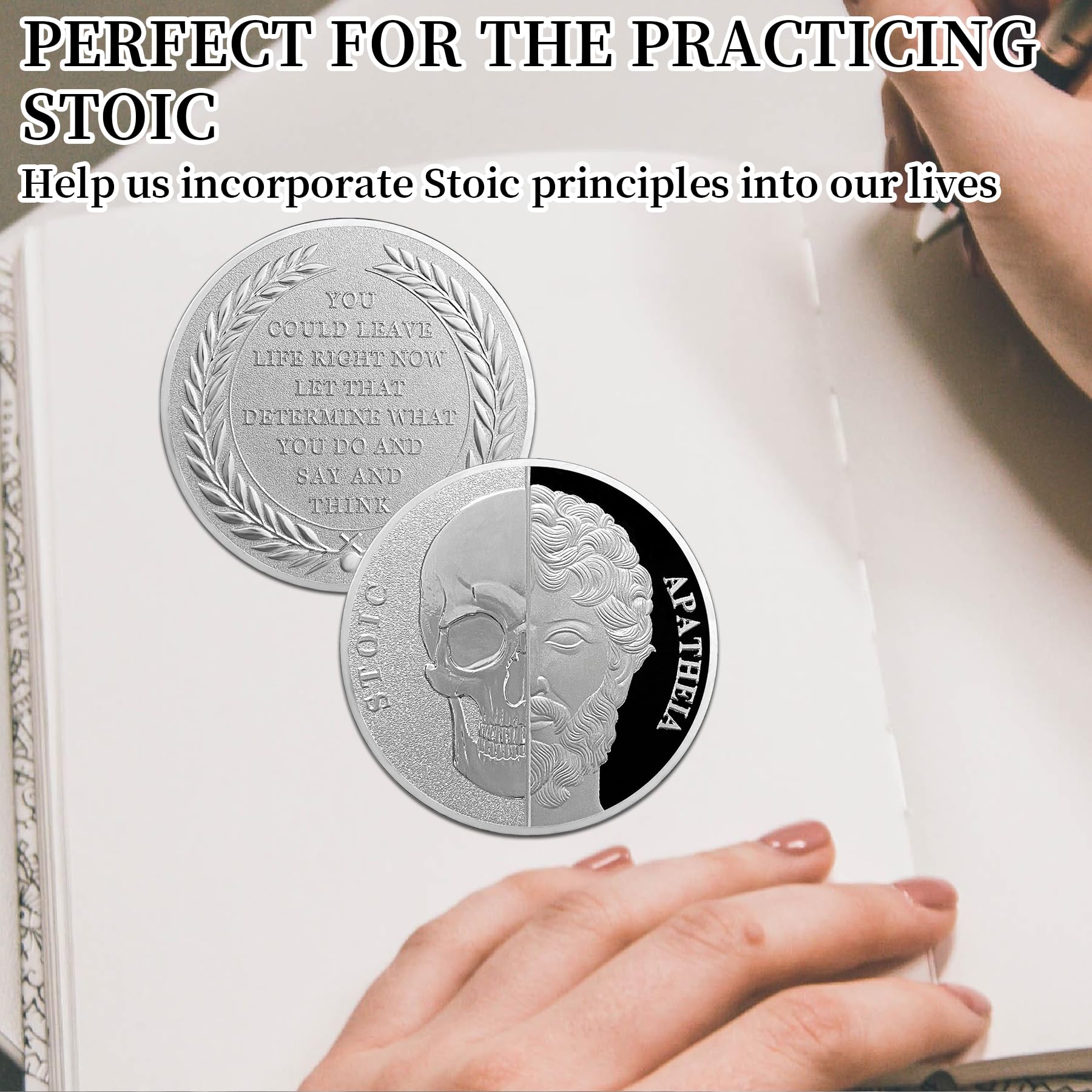 Memento Mori Coin Stoic  Inspirational Reminder Coin mysite