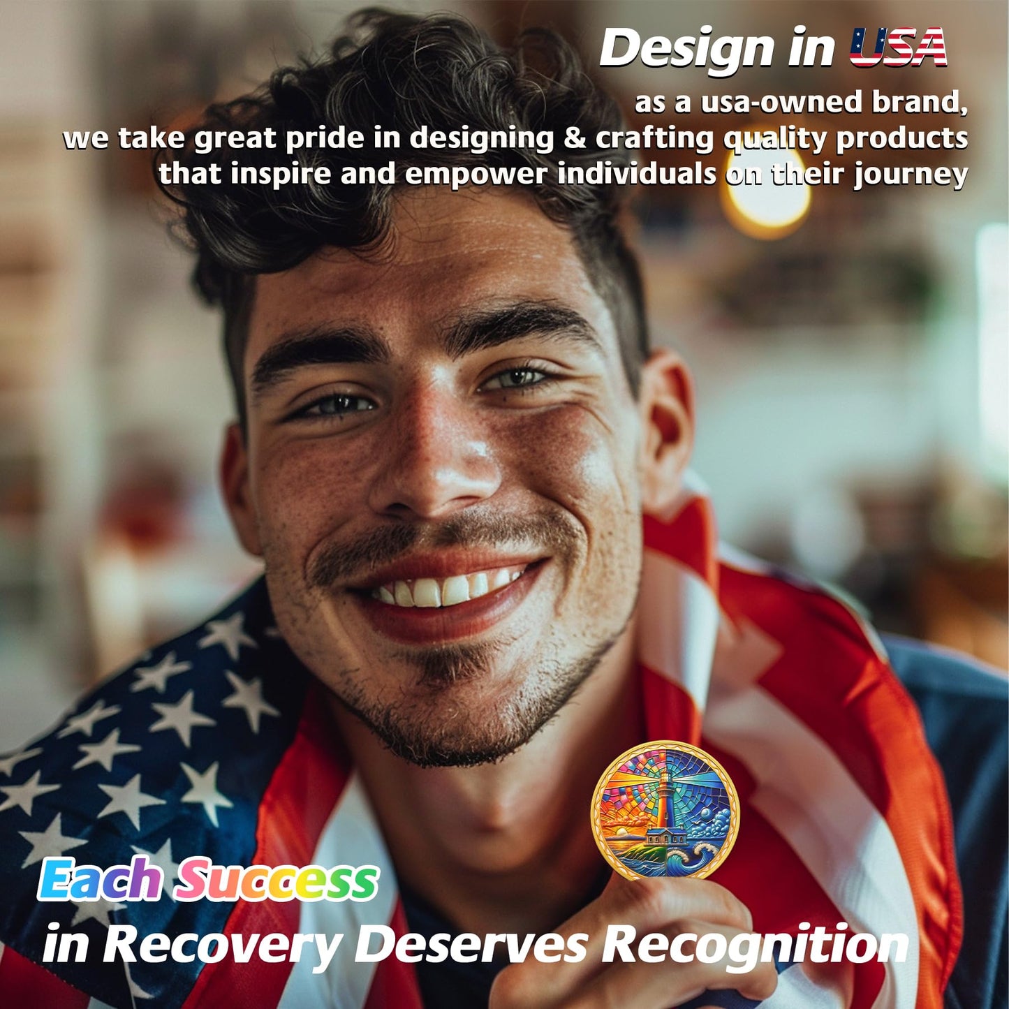 Sun and Moon Lighthouse Recovery Addiction Sobriety Coin mysite