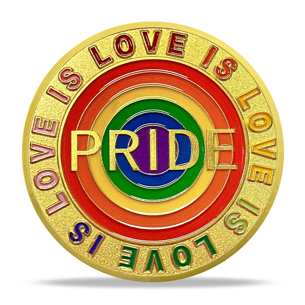 Love is Love Pride Coin Rainbow Pride LGBTQ  Coin mysite