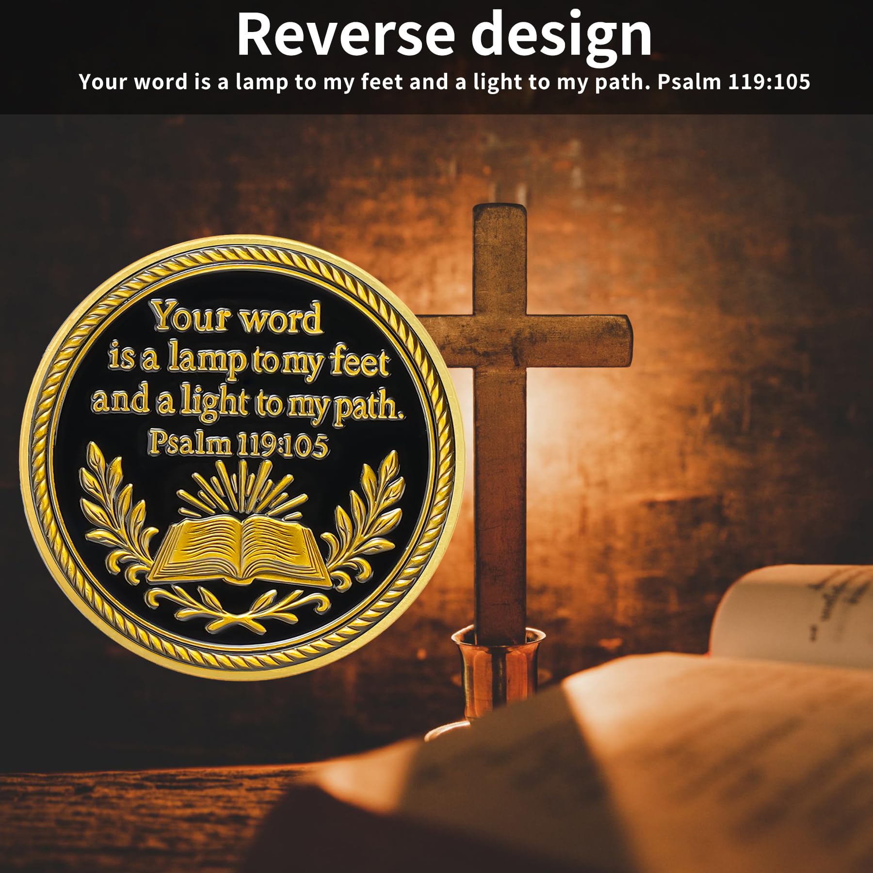Flying Angels Religious Psalm 119:105 Challenge Coins mysite